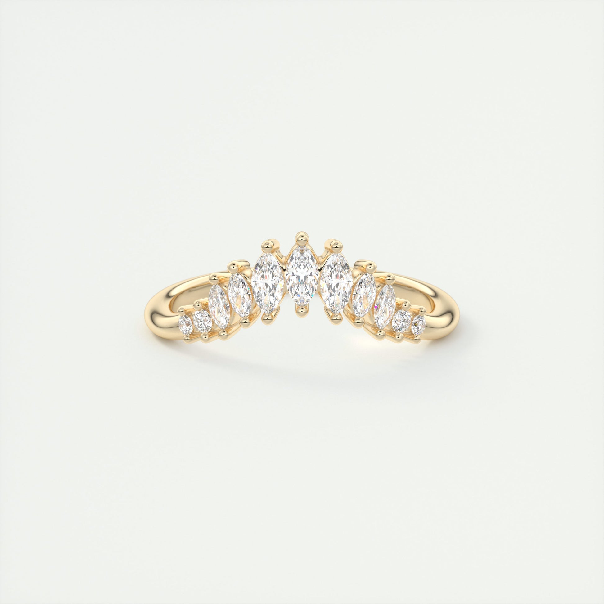 Chevron Wedding Band (0.35 TCW)