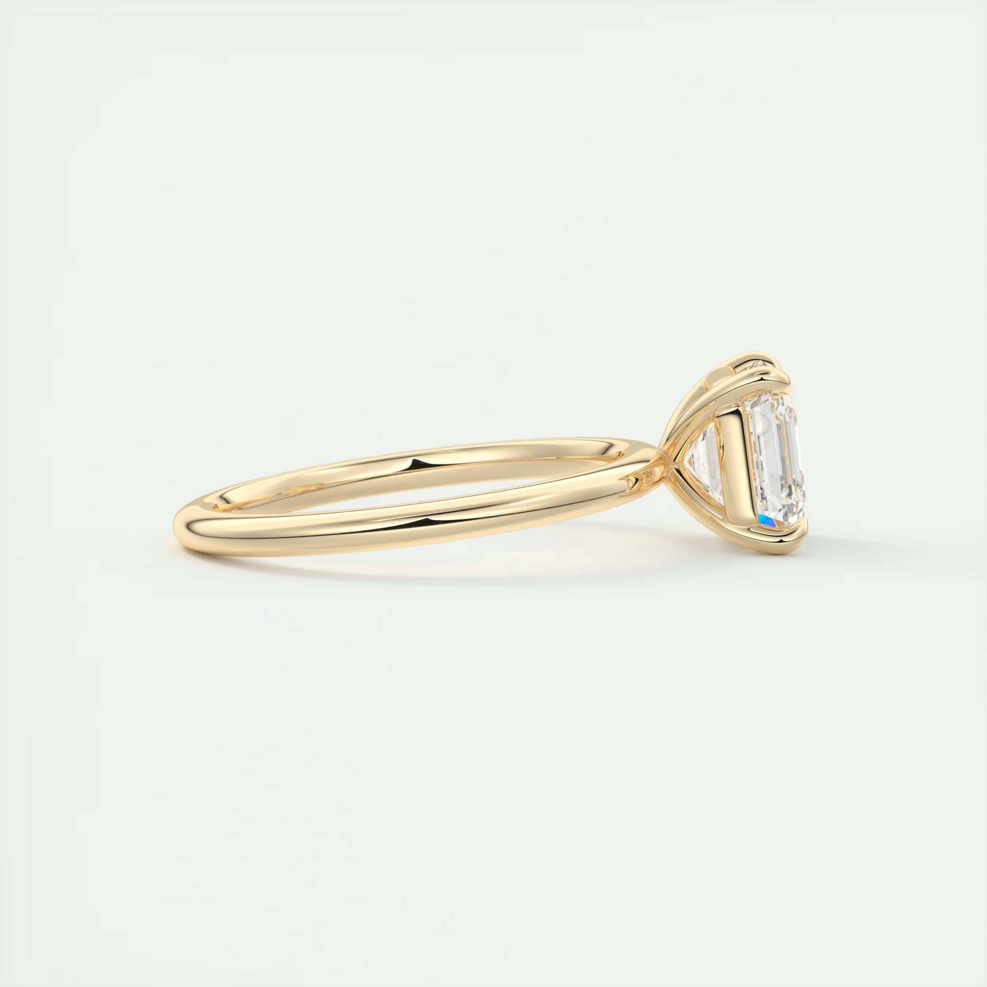 2 Carat Flush Stacking Asscher Solitaire