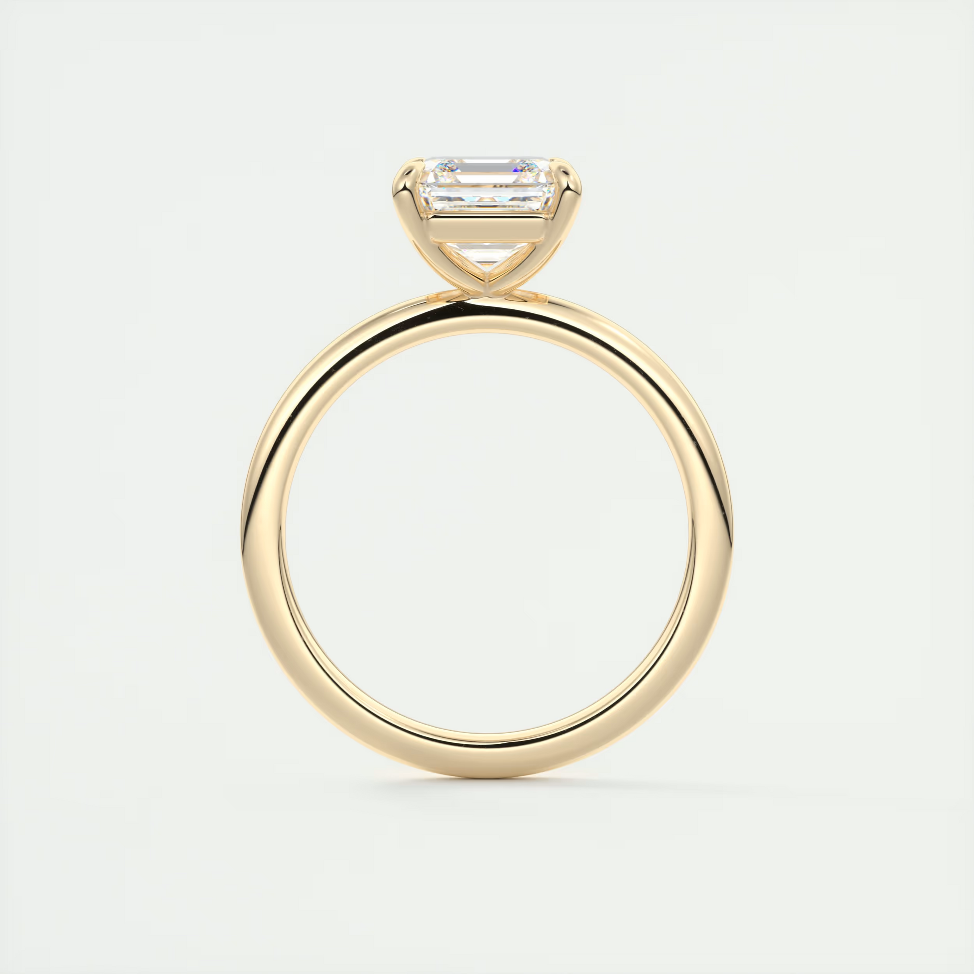 2 Carat Flush Stacking Asscher Solitaire