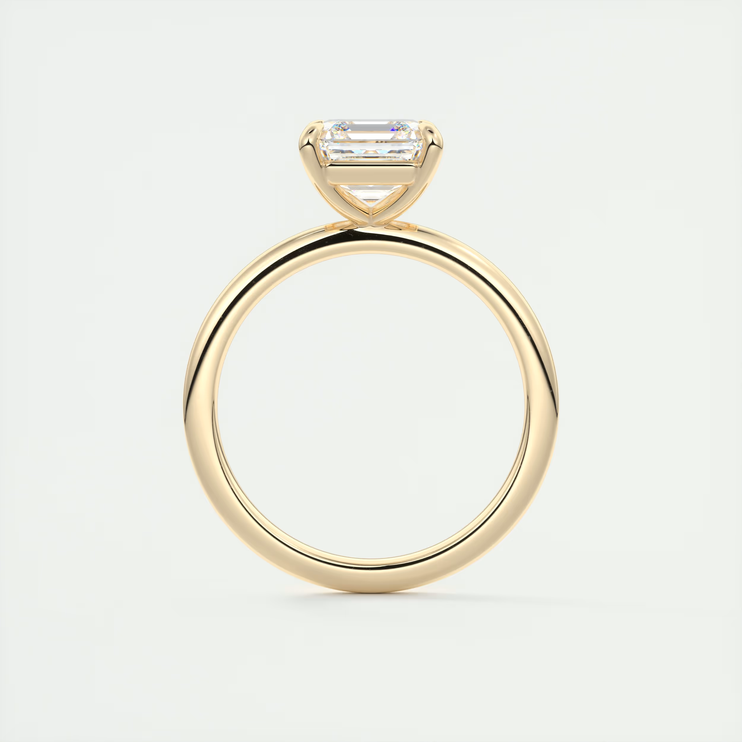 2 Carat Flush Stacking Asscher Solitaire