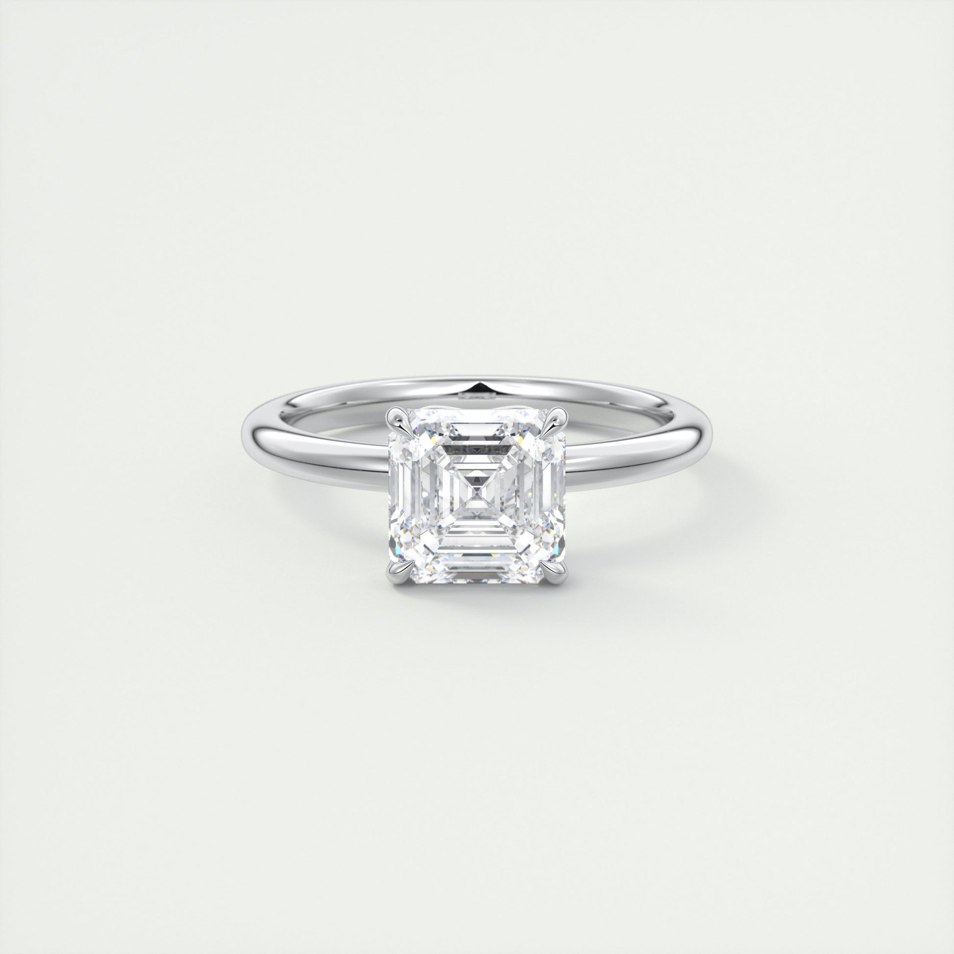 2 ct Emerald Cathedral Solitaire