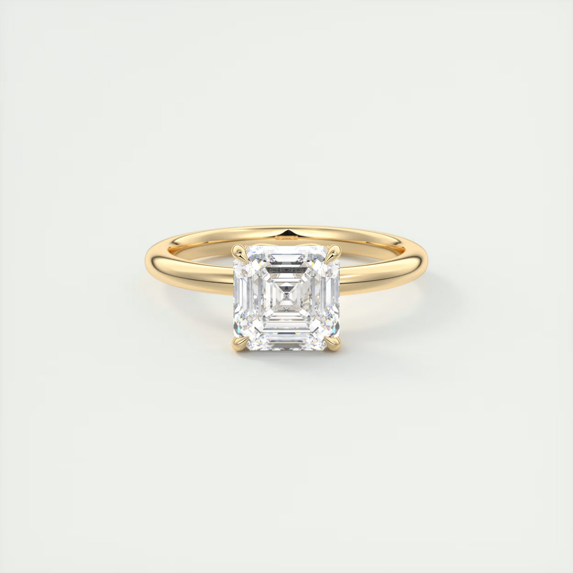 2 ct Emerald Cathedral Solitaire