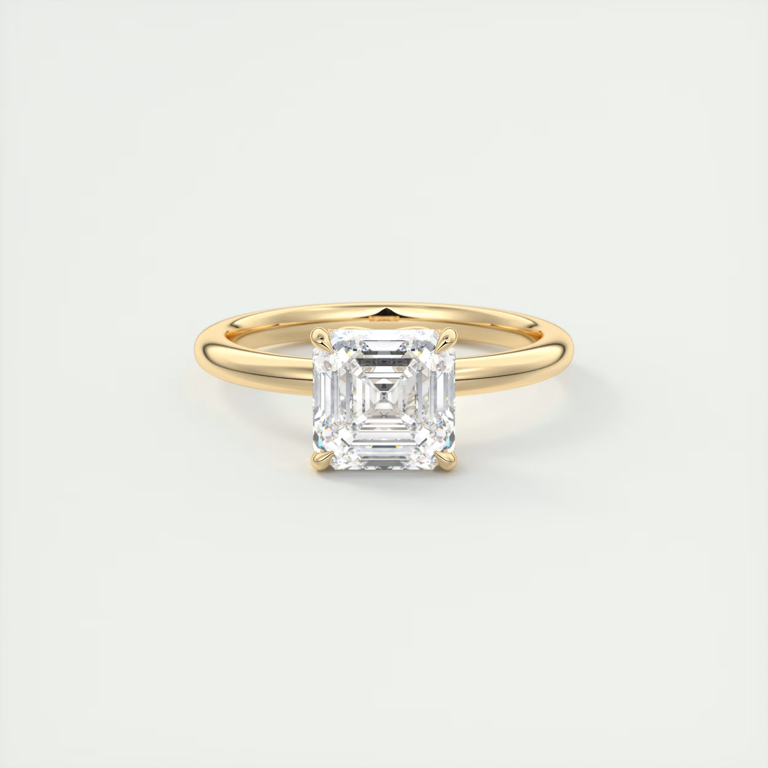 2 ct Emerald Cathedral Solitaire