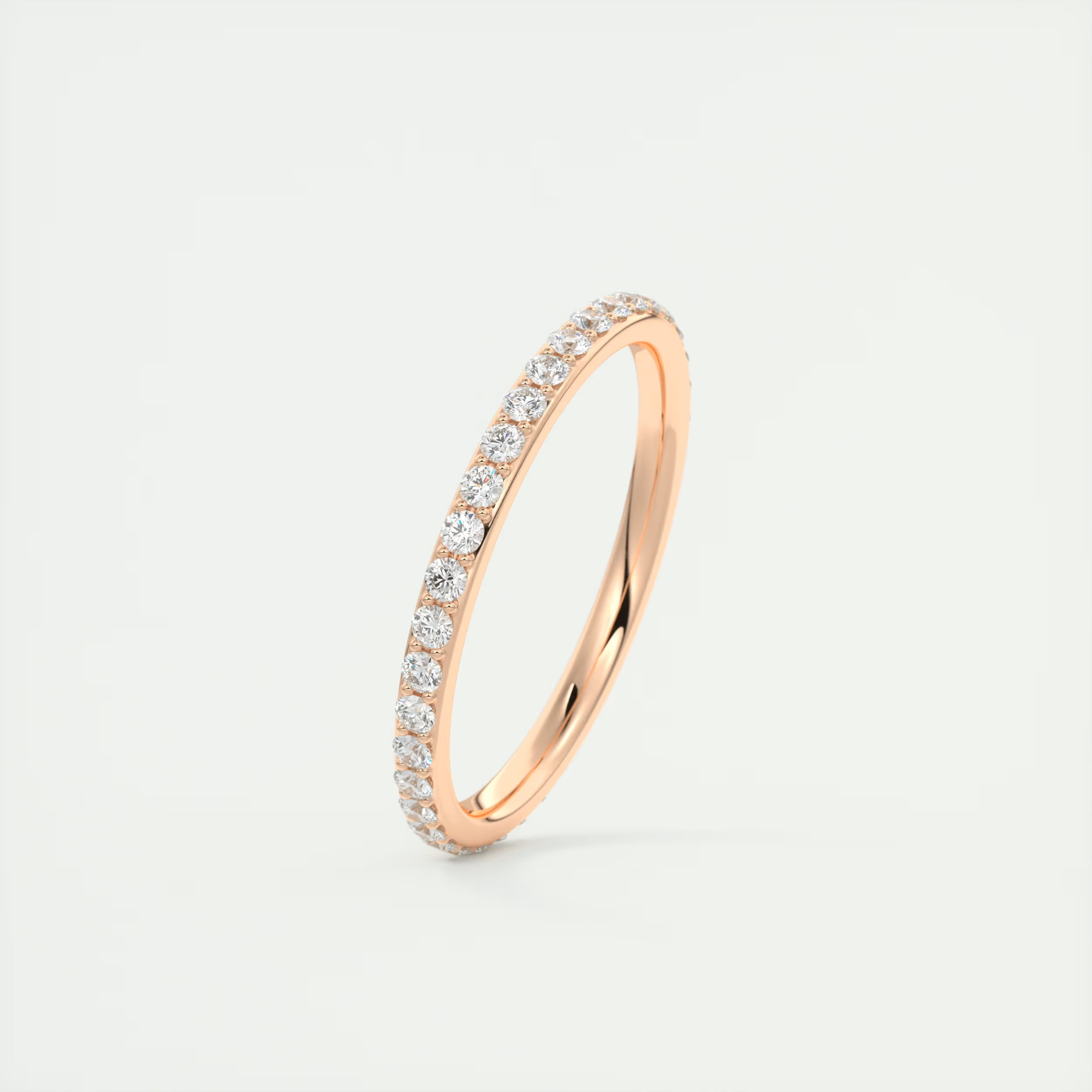 1.8mm Eternity Band – 0.75 Carat Pavé Set Diamonds