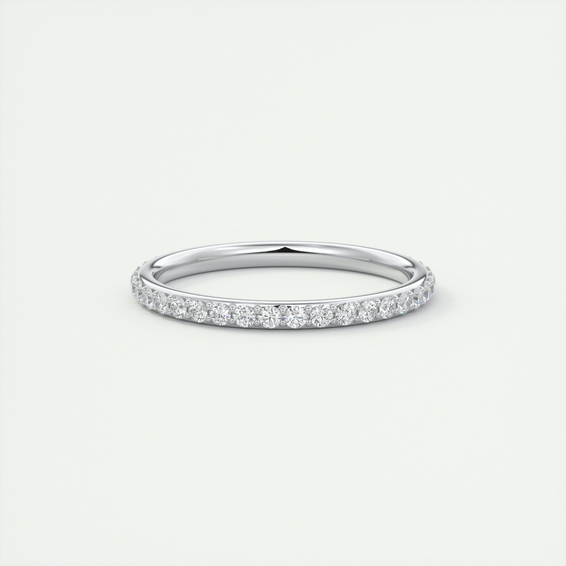 1.8mm Eternity Band – 0.75 Carat Pavé Set Diamonds