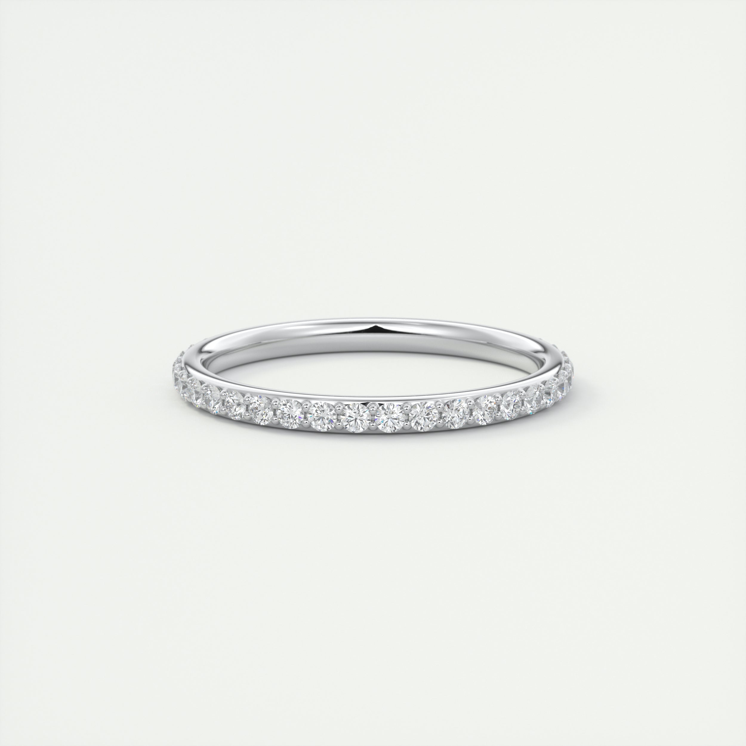1.8mm Eternity Band – 0.75 Carat Pavé Set Diamonds