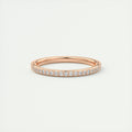 1.5mm Pavé Diamond Half Eternity Ring (0.20 TCW)