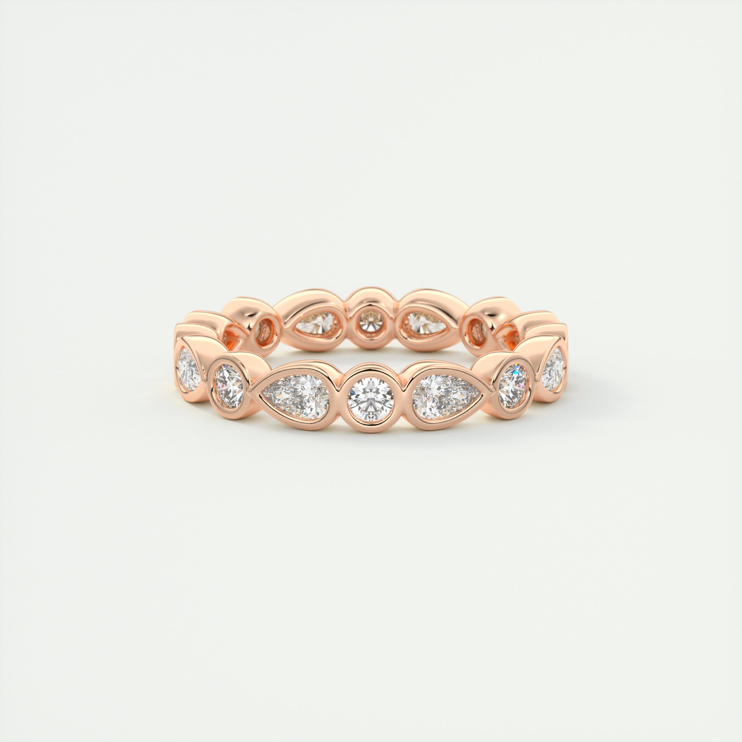 Pear Bezel Eternity Band (1.50 TCW)