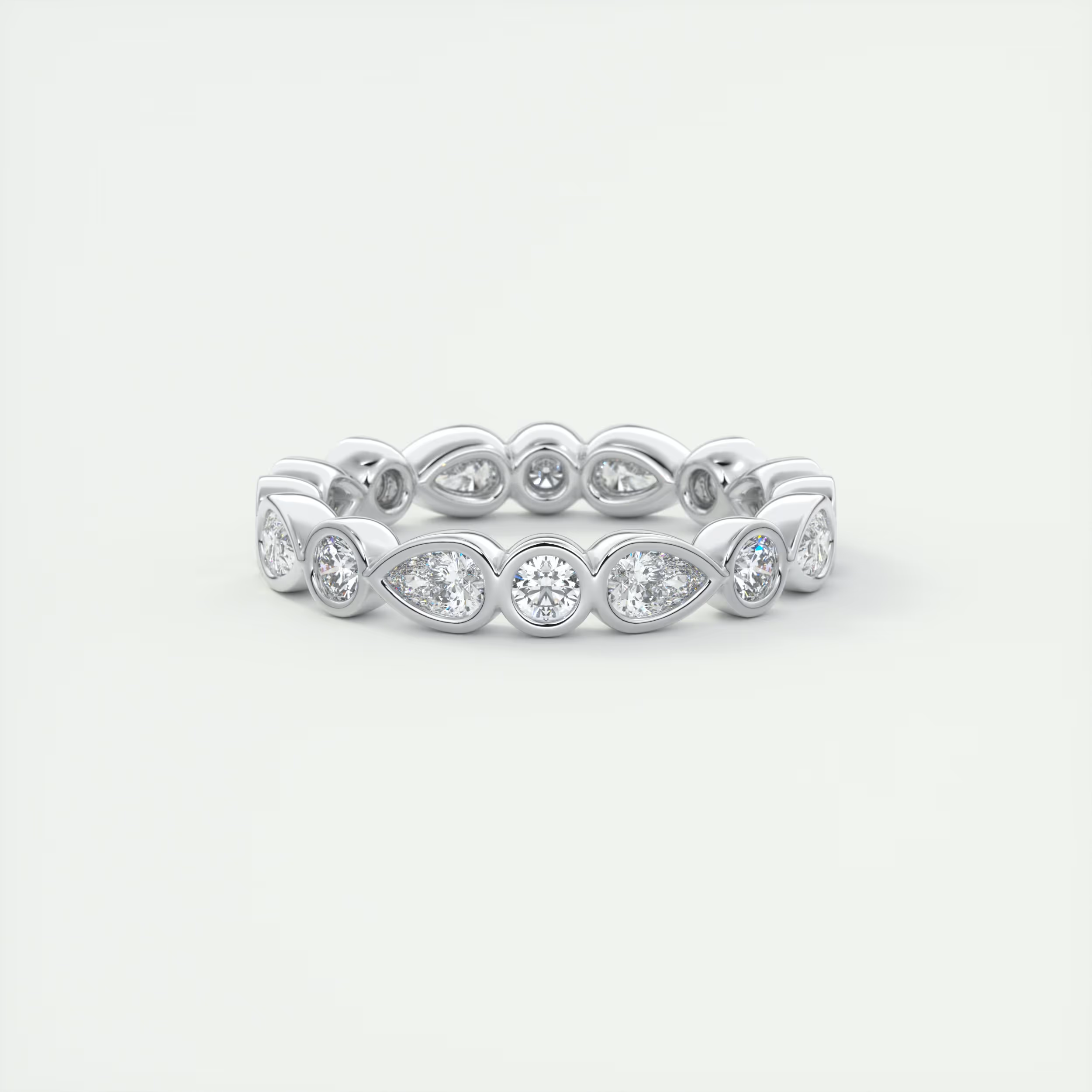 Pear Bezel Eternity Band (1.50 TCW)