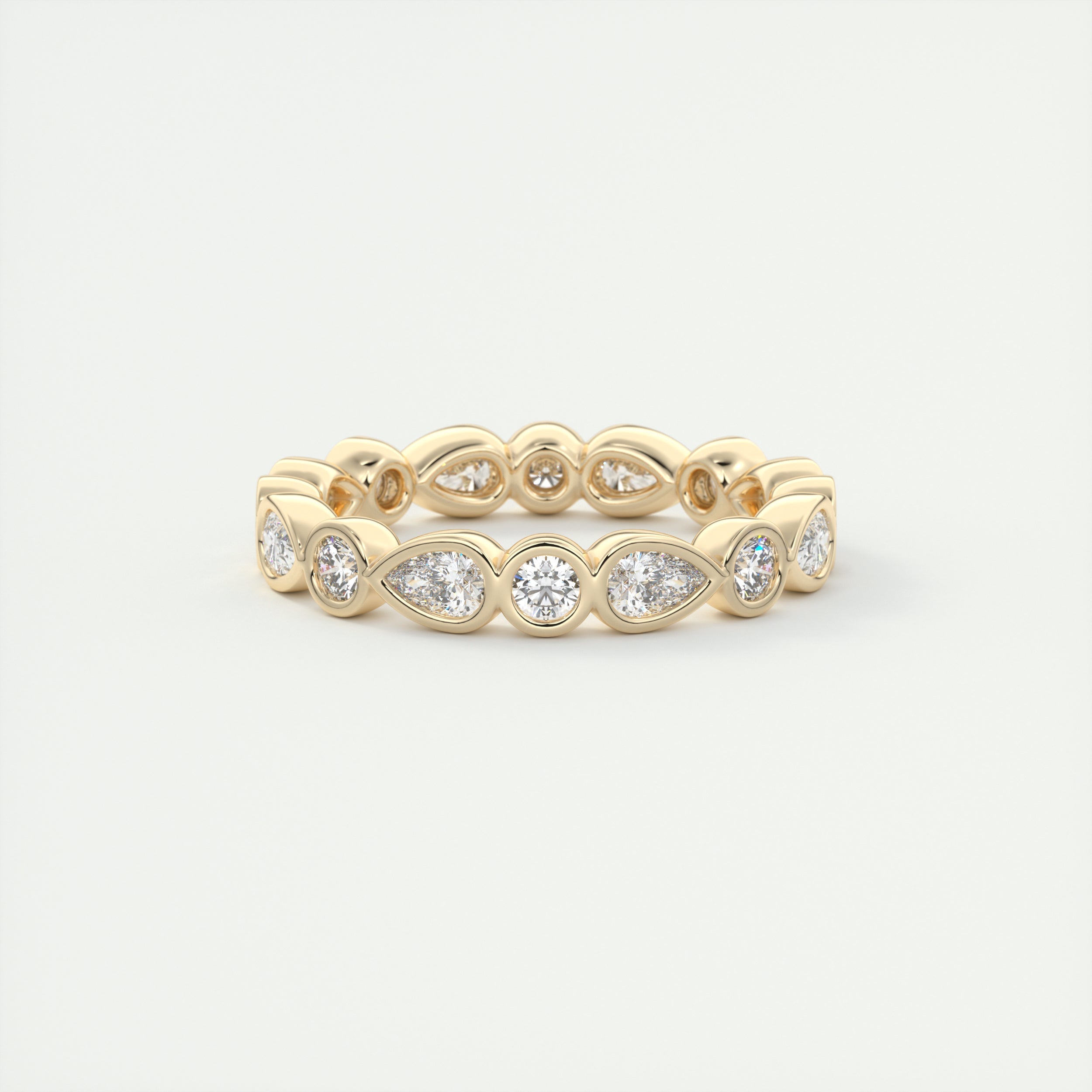 Pear Bezel Eternity Band (1.50 TCW)