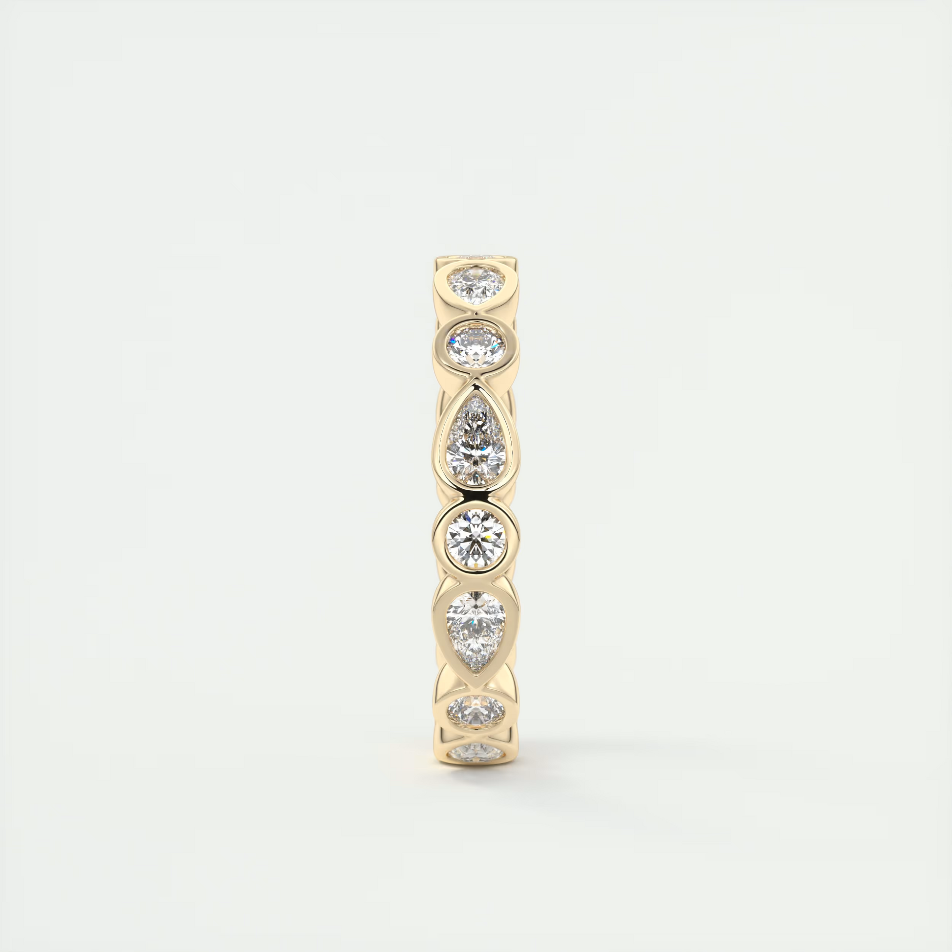 Pear Bezel Eternity Band (1.50 TCW)