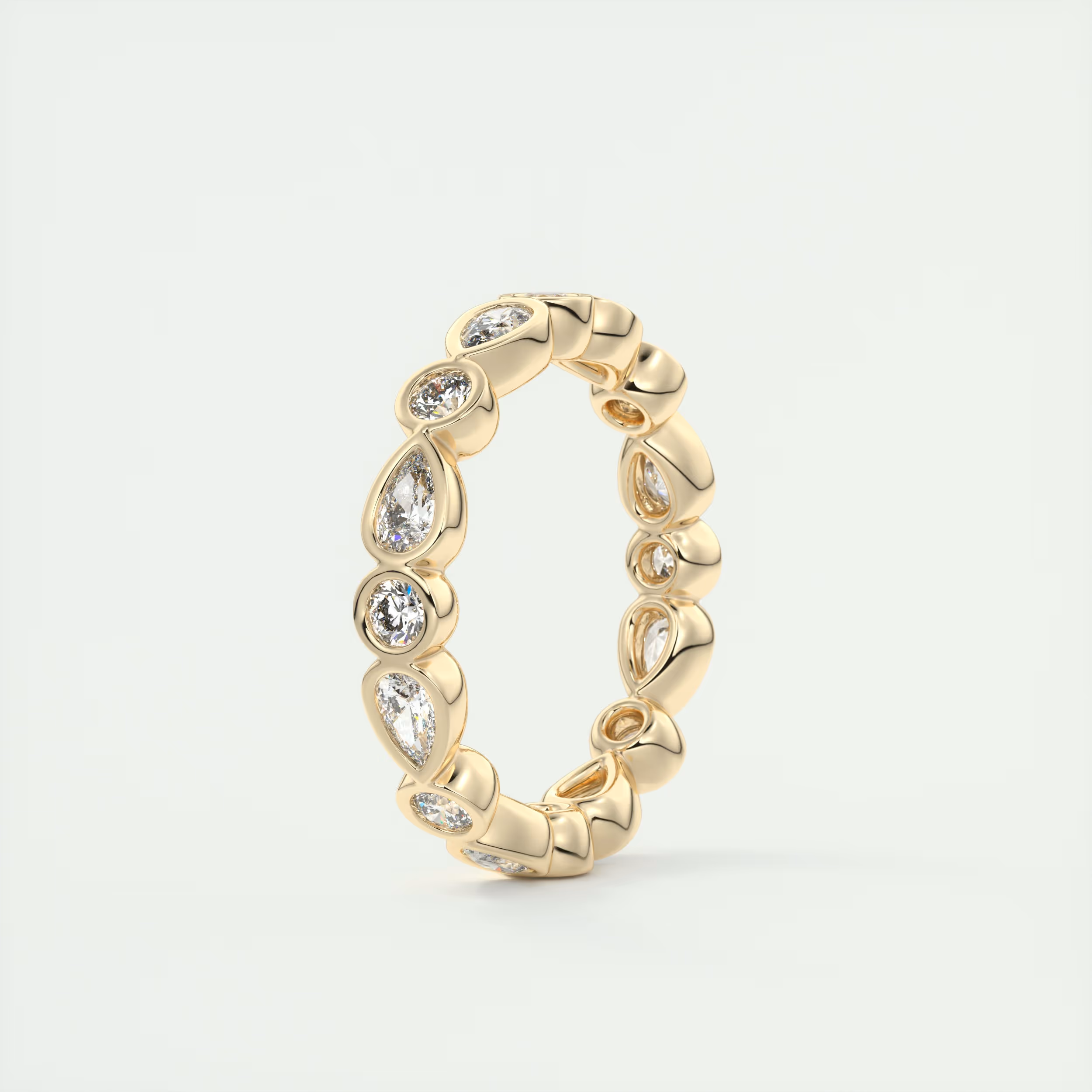 Pear Bezel Eternity Band (1.50 TCW)