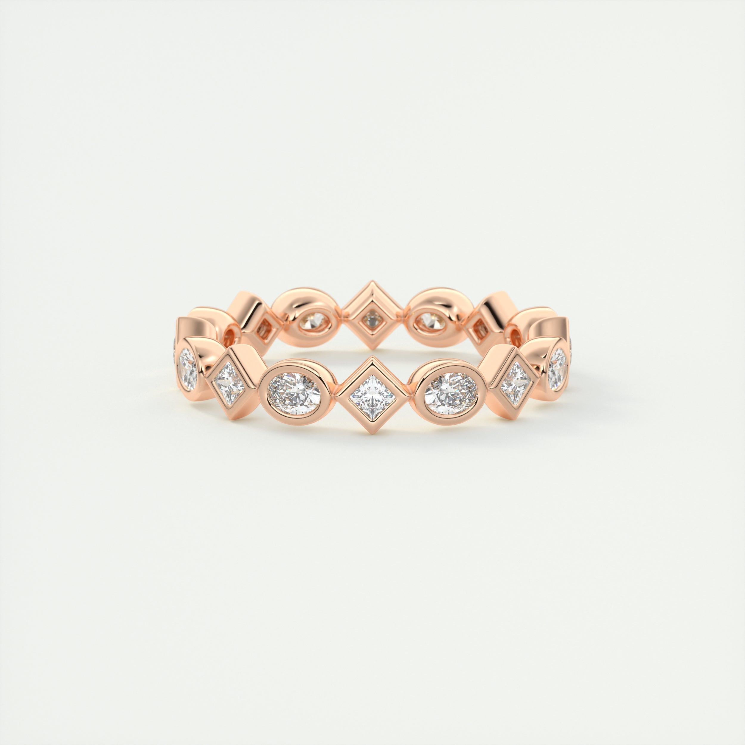 Oval Bezel Eternity Band (0.75 TCW)