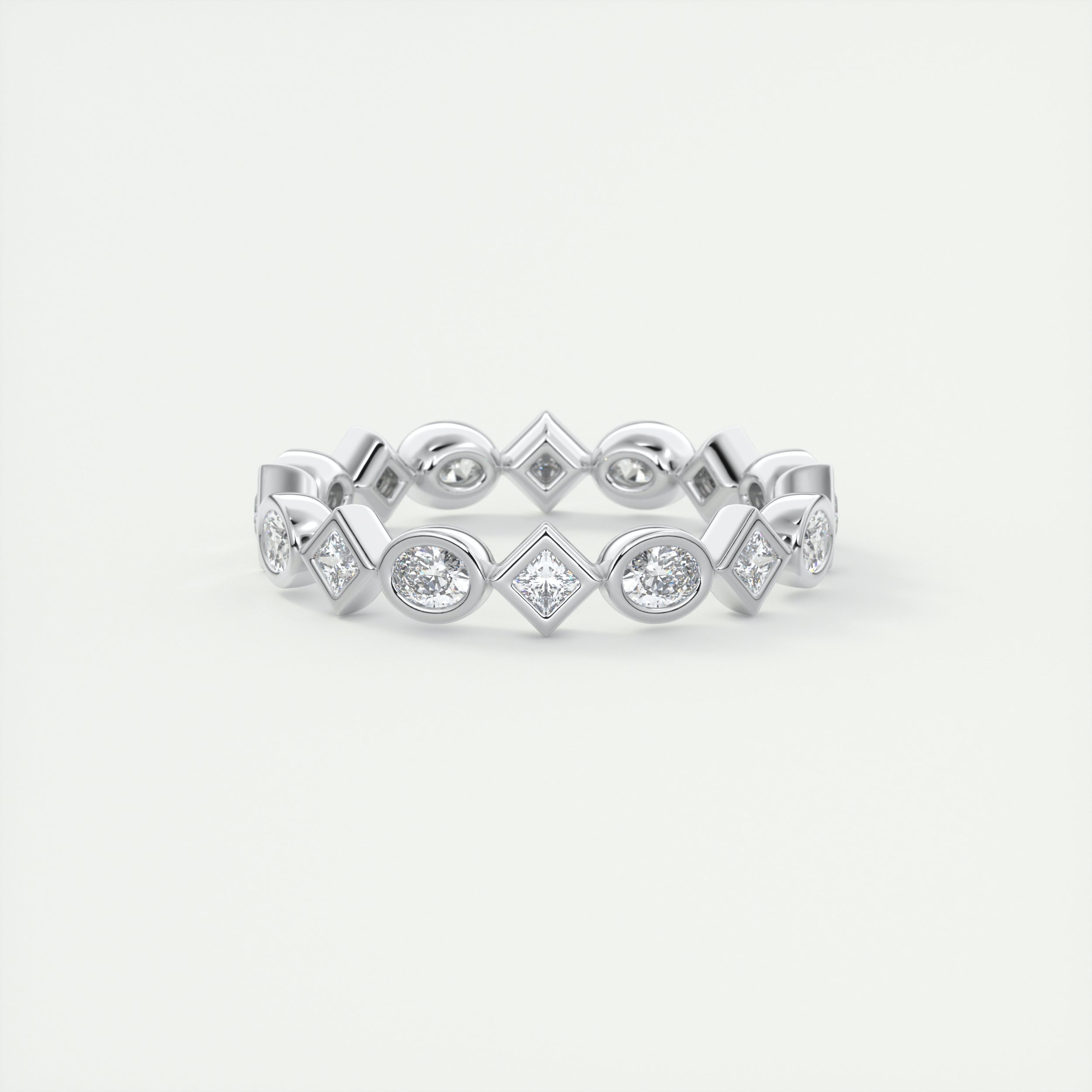 Oval Bezel Eternity Band (0.75 TCW)
