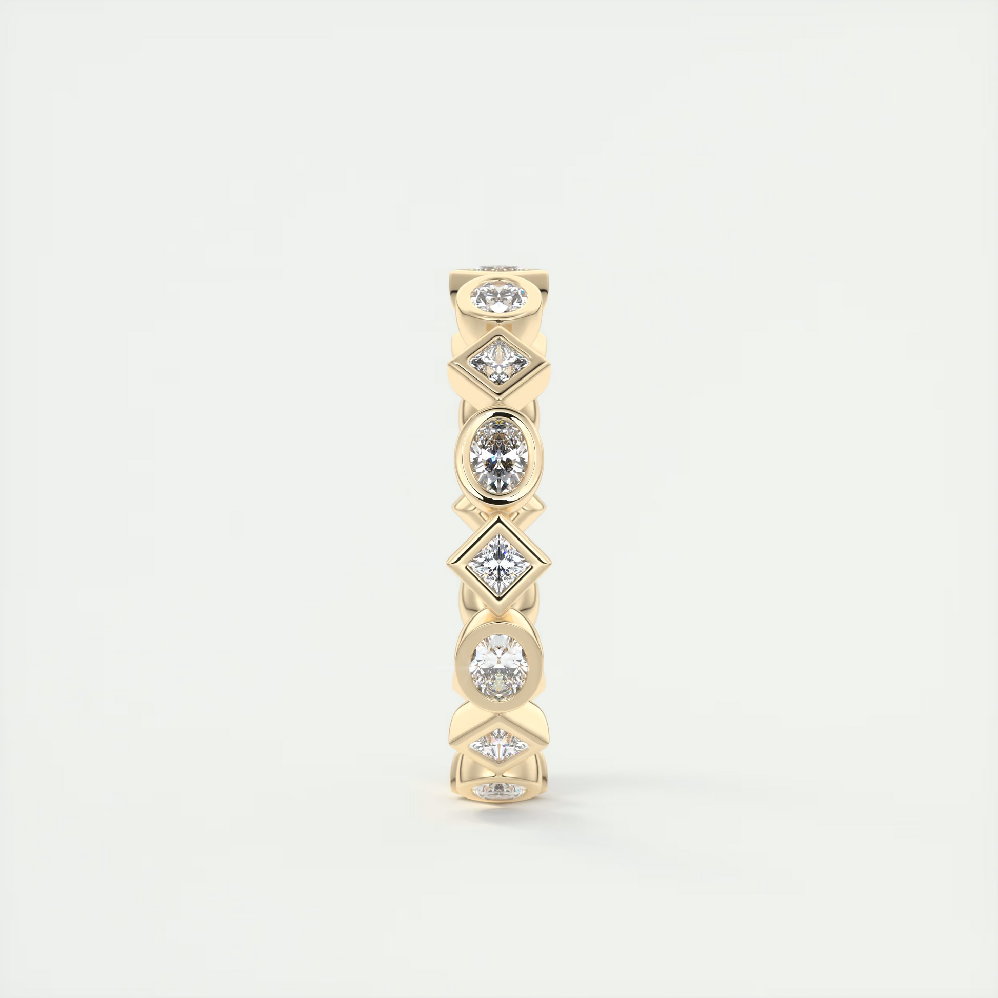 Oval Bezel Eternity Band (0.75 TCW)