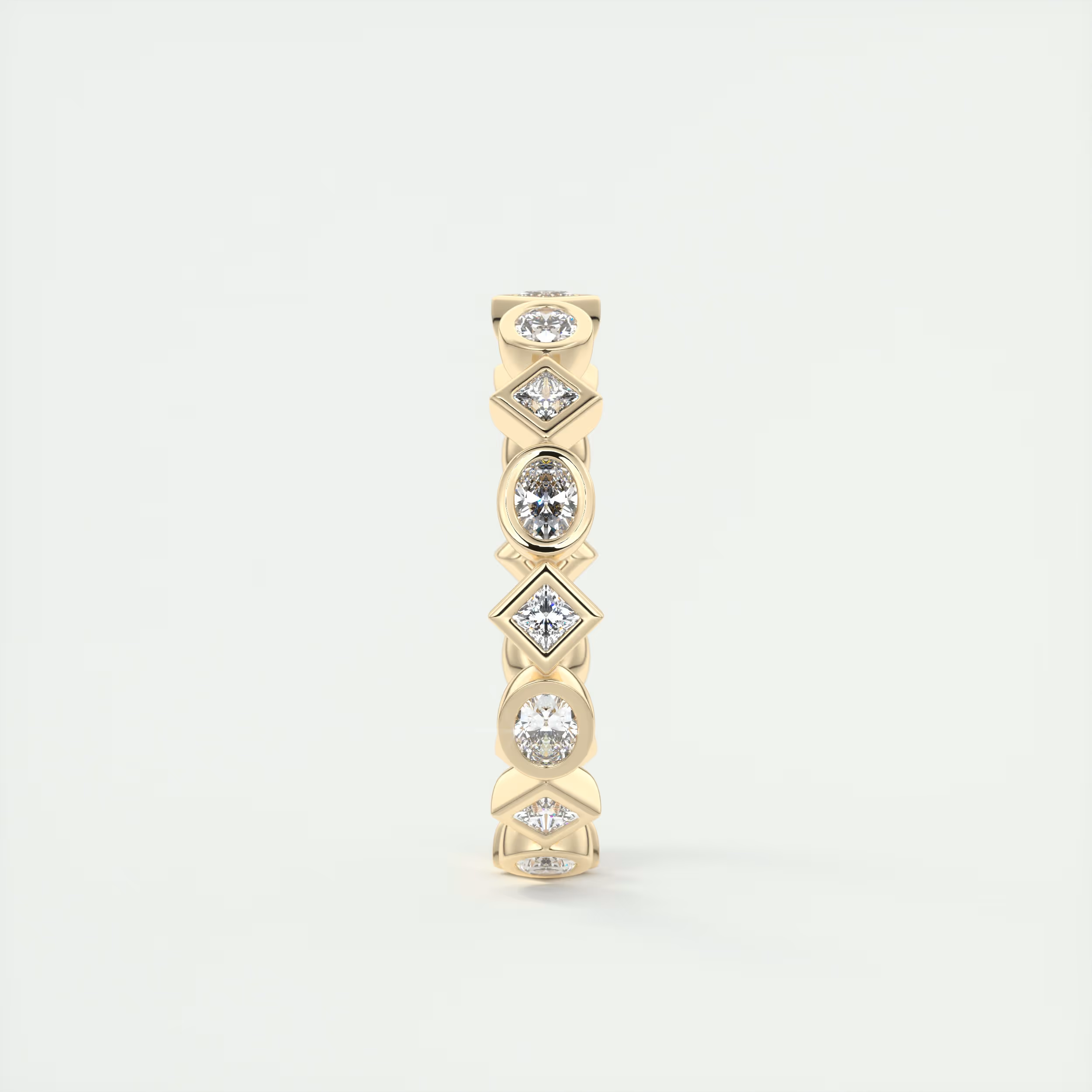 Oval Bezel Eternity Band (0.75 TCW)