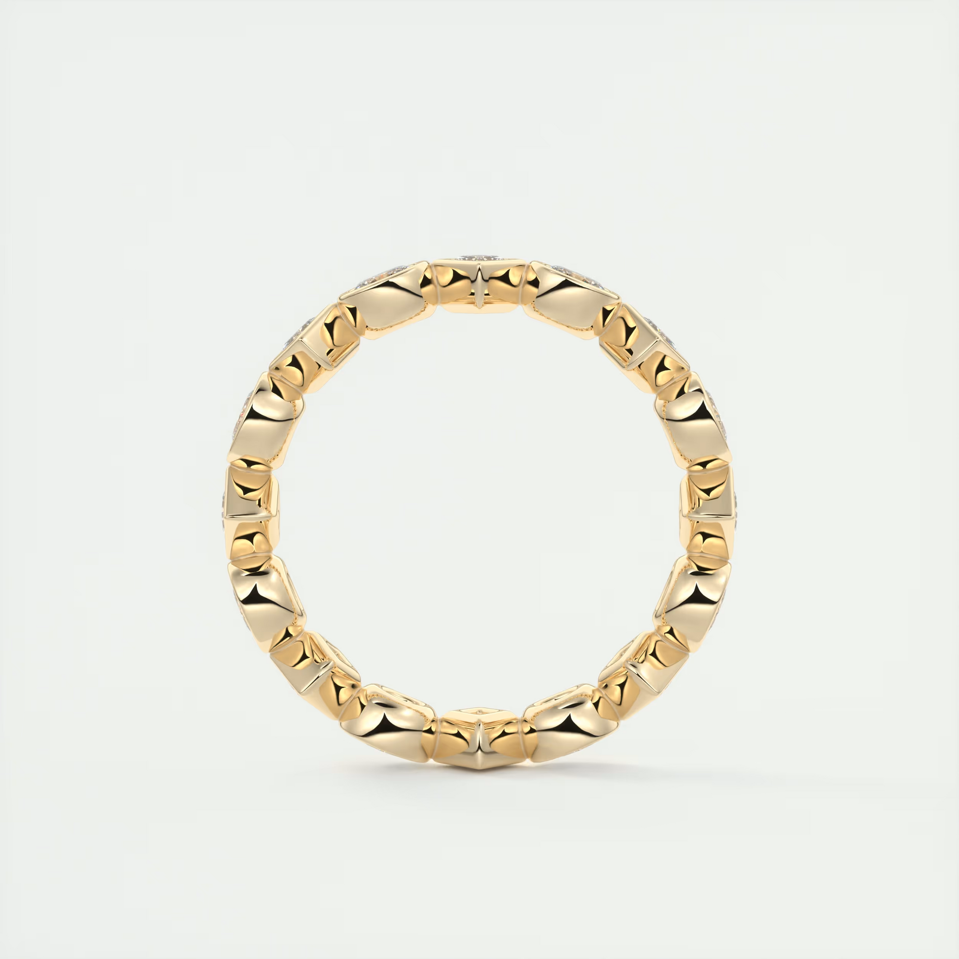 Oval Bezel Eternity Band (0.75 TCW)