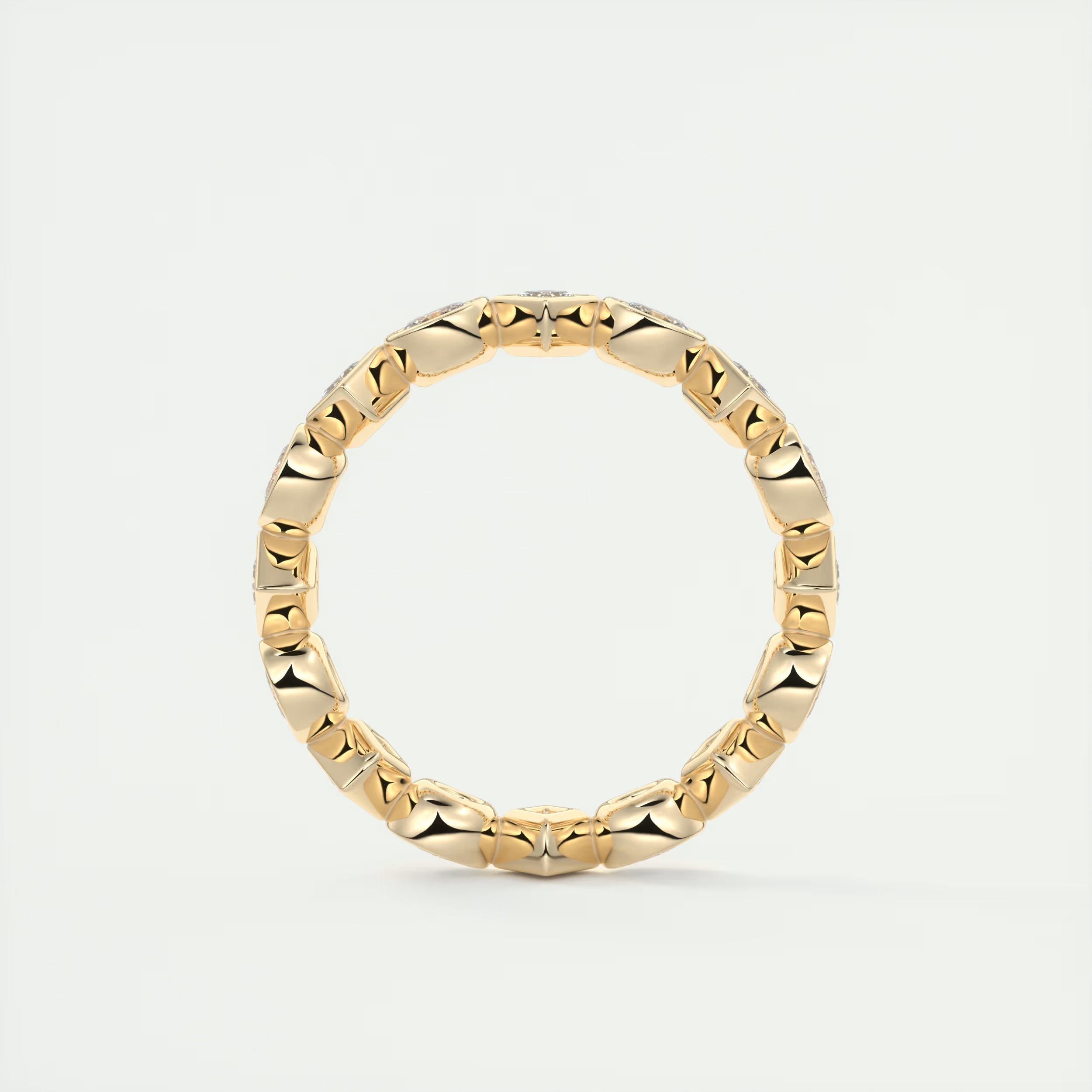 Oval Bezel Eternity Band (0.75 TCW)