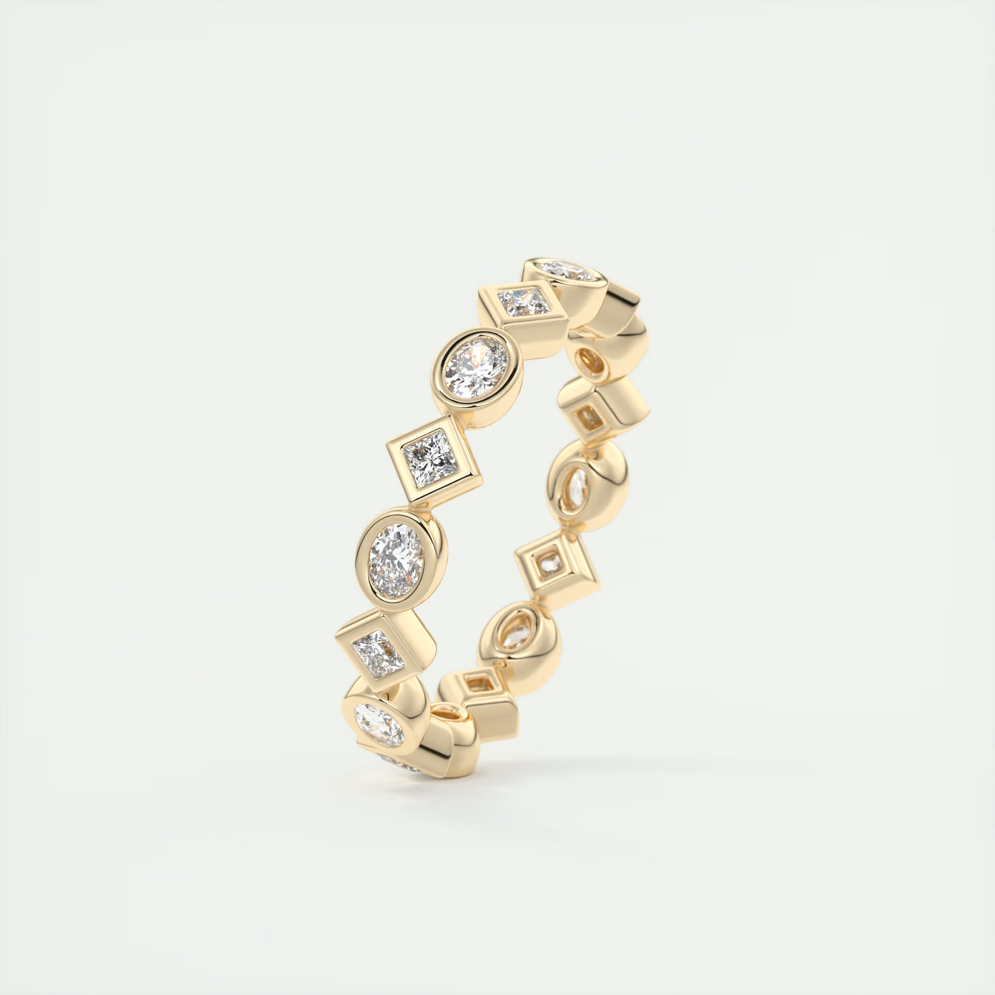 Oval Bezel Eternity Band (0.75 TCW)