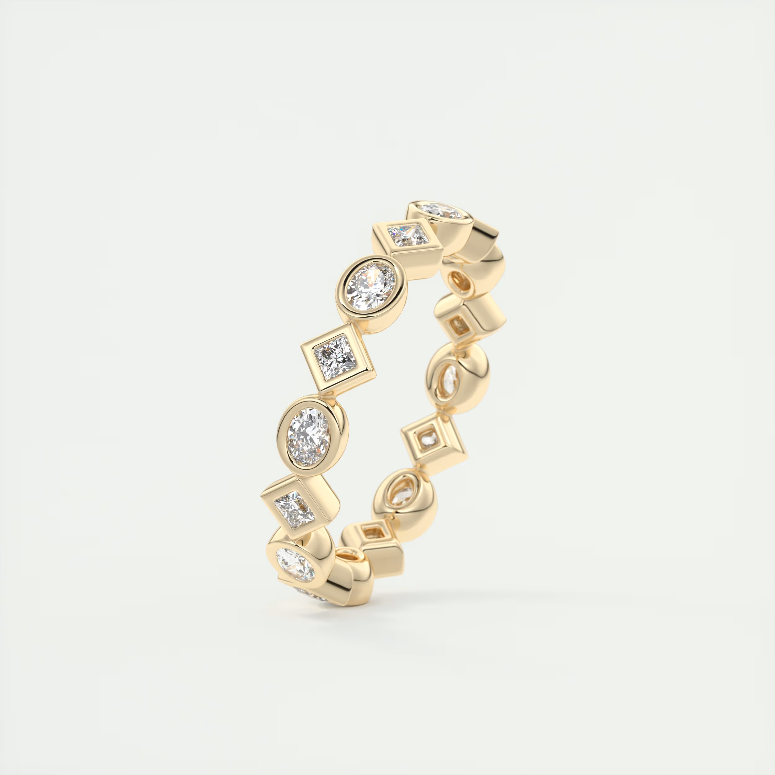 Oval Bezel Eternity Band (0.75 TCW)