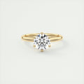 2 Carat Floral Round Solitaire