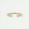 Graduated Open Bezel Wedding Band (0.20 TCW)