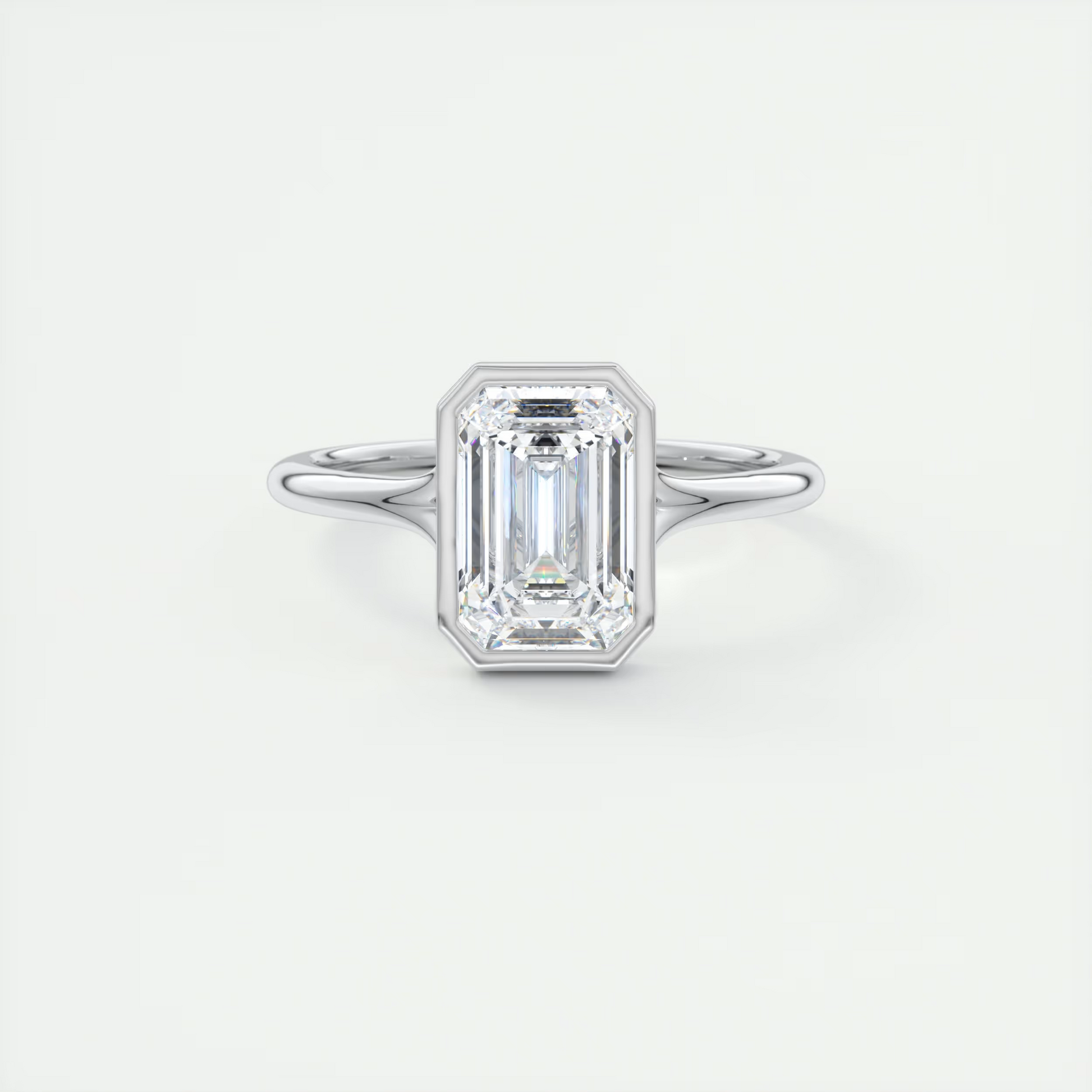 Cleopatra 2 Carat Emerald Cut Solitaire Ring