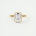 Cleopatra 2 Carat Emerald Cut Solitaire Ring