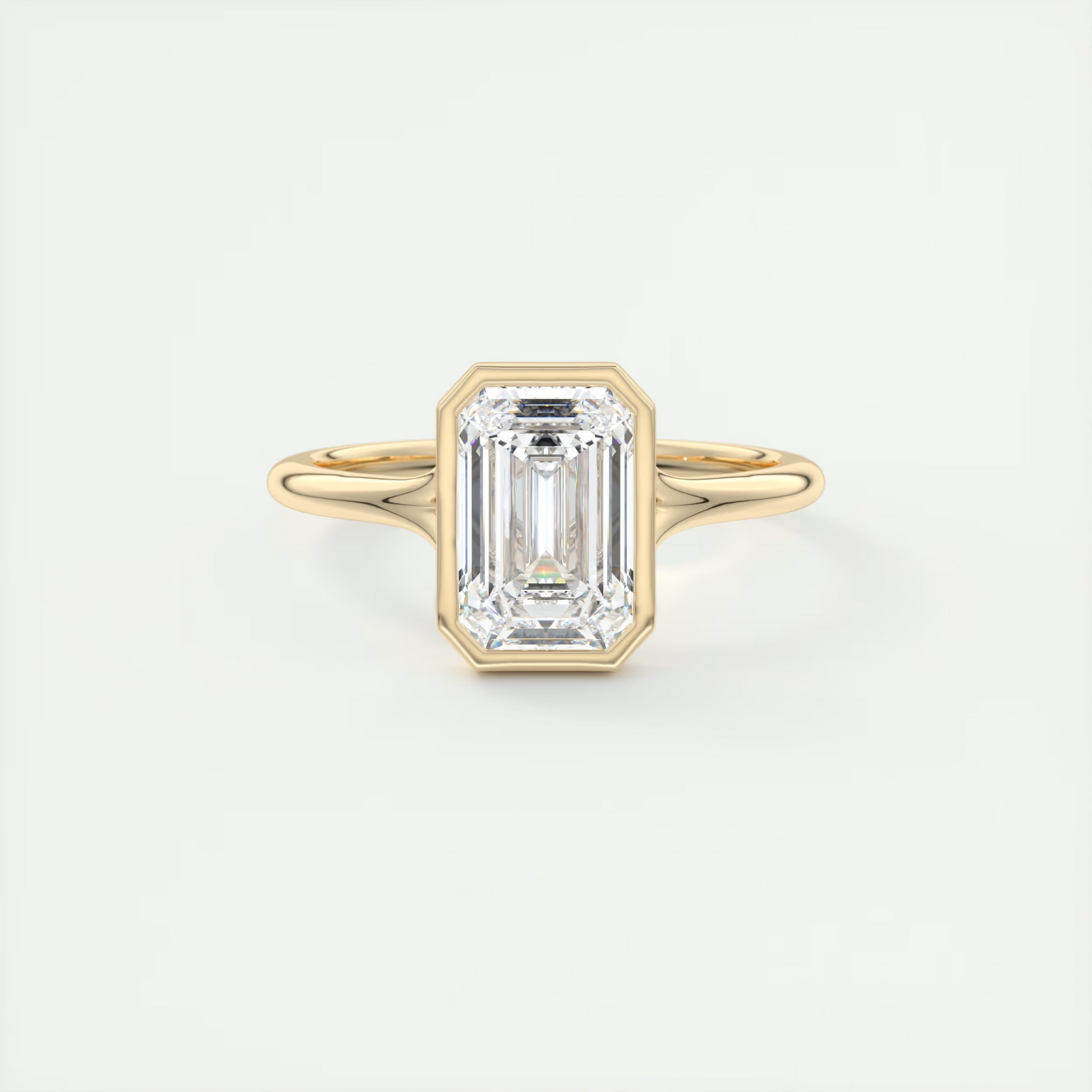 Cleopatra 2 Carat Emerald Cut Solitaire Ring