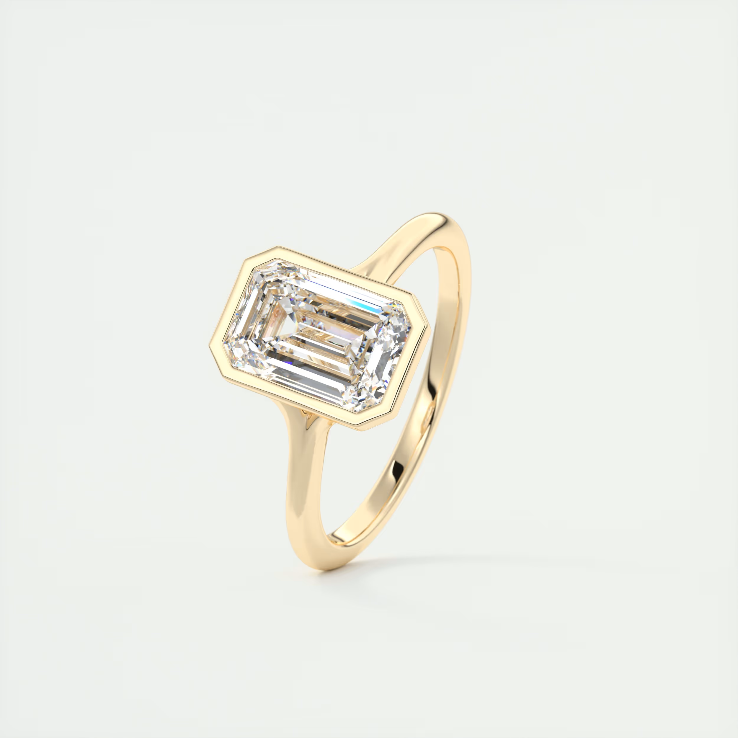Cleopatra 2 Carat Emerald Cut Solitaire Ring