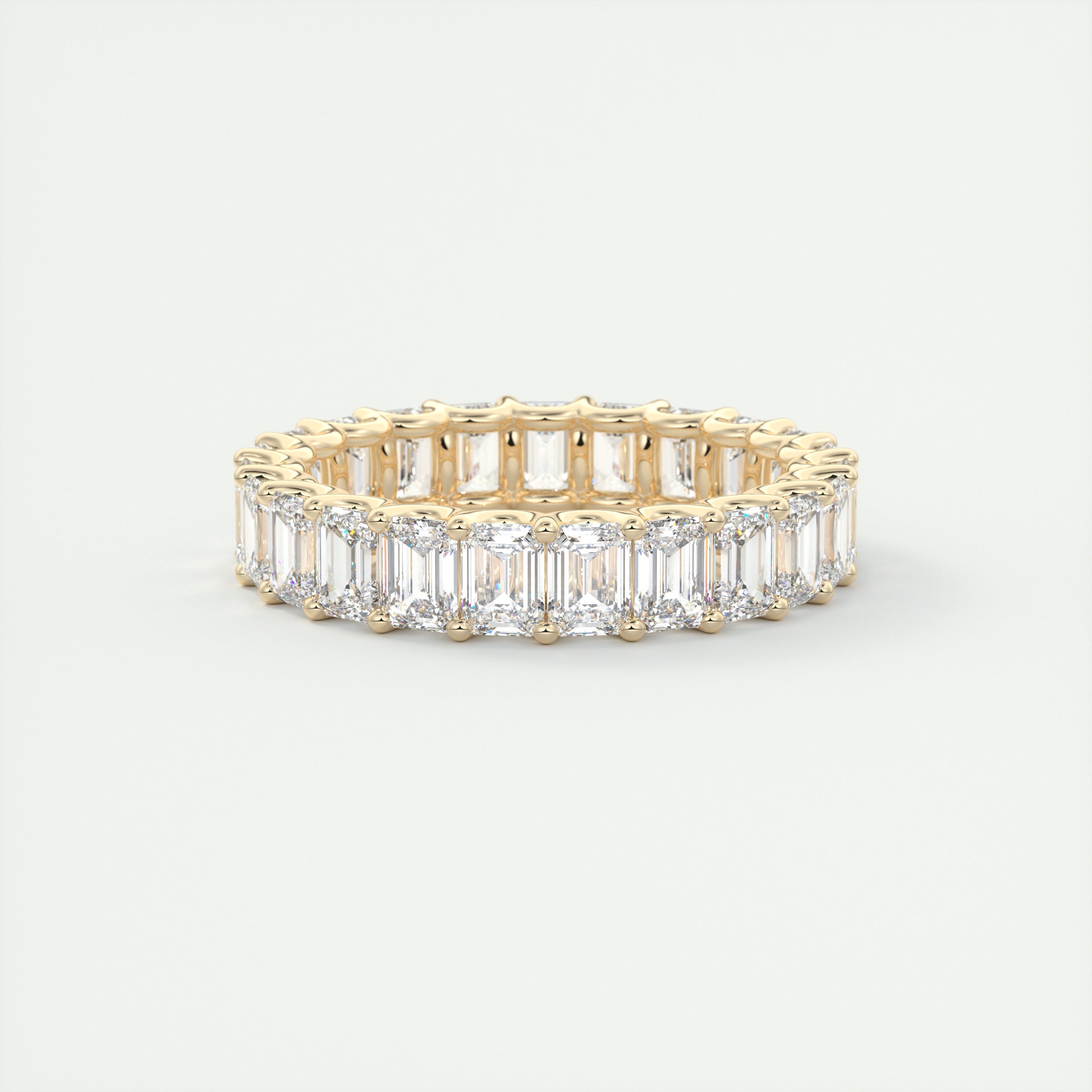 4 Carat Emerald Diamond Eternity Band (4.50 TCW)