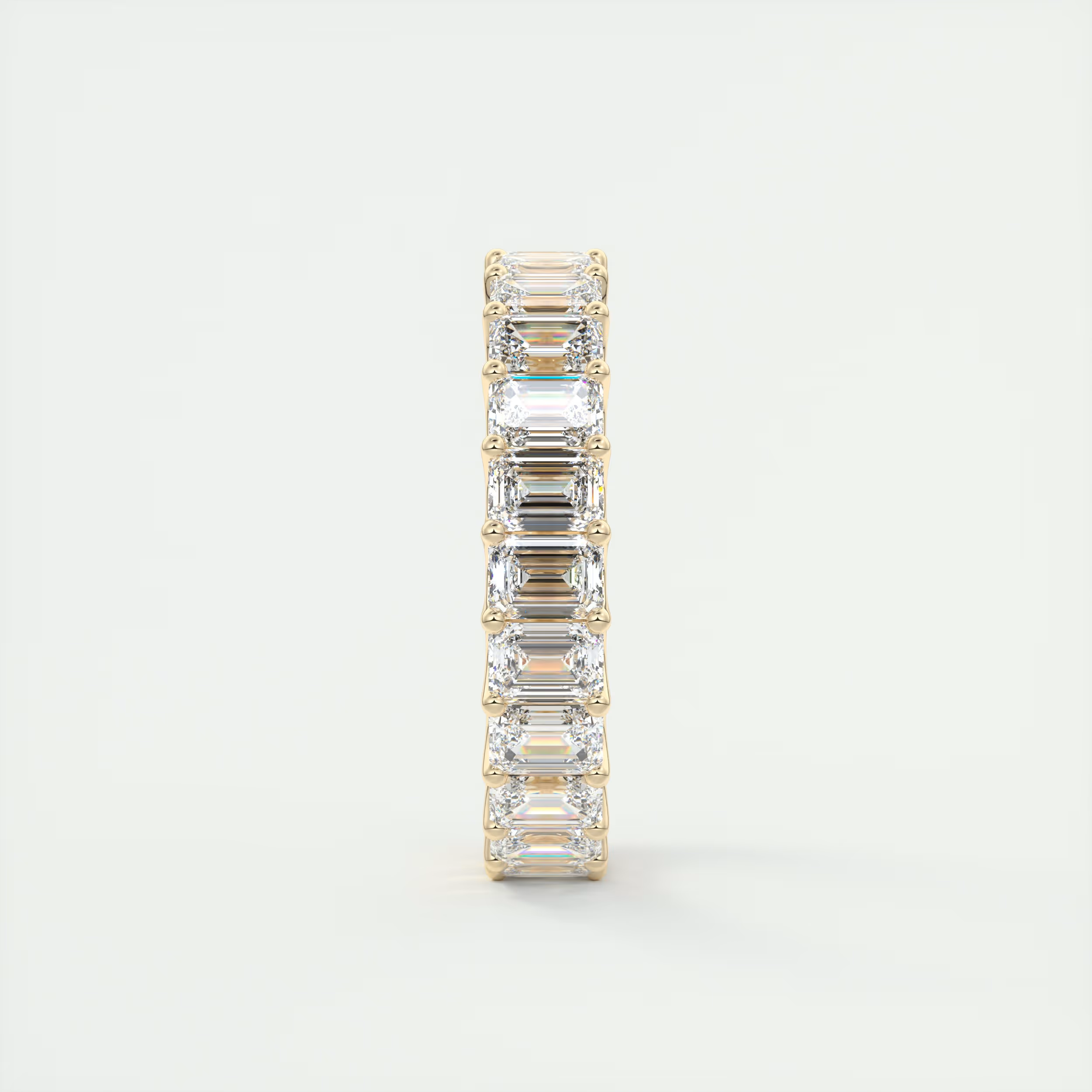 4 Carat Emerald Diamond Eternity Band (4.50 TCW)