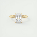 2 ct Emerald Flush Stacking Radiant Solitaire
