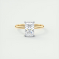 2 Carat Gold Solitaire with Platinum Prongs