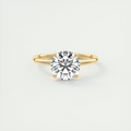 2 Carat Flush Stacking Round Low Profile Solitaire