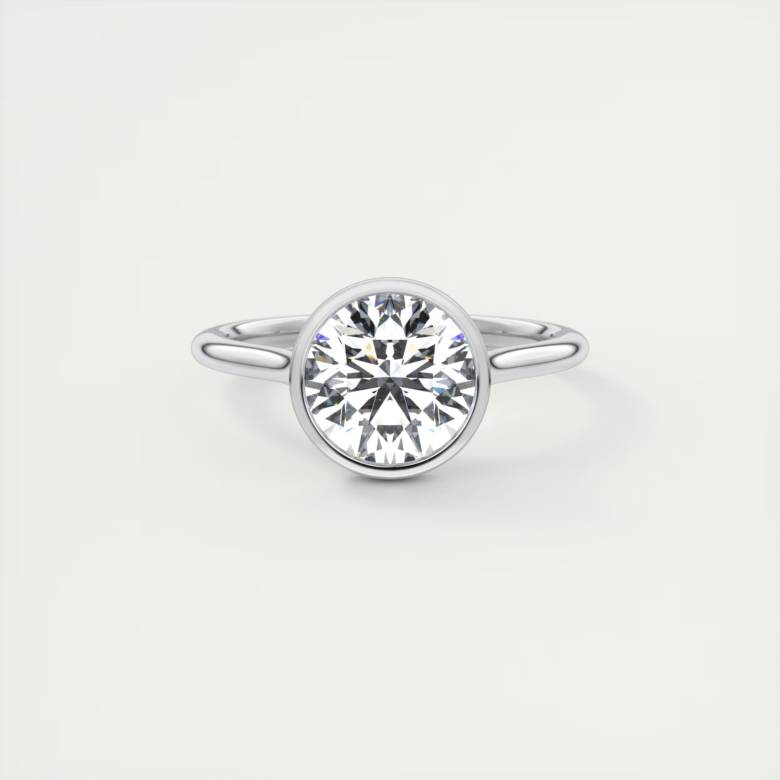 LunaGlow 2 Carat Round Diamond Ring
