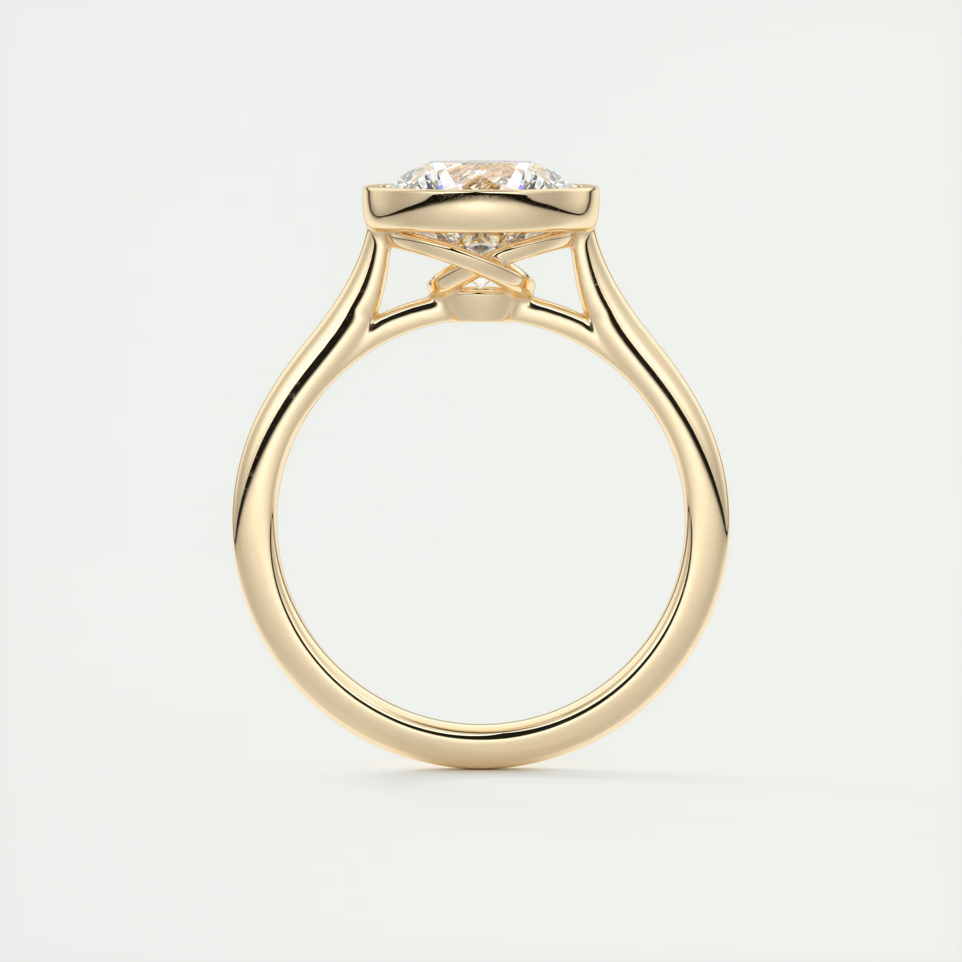 LunaGlow 2 Carat Round Diamond Ring