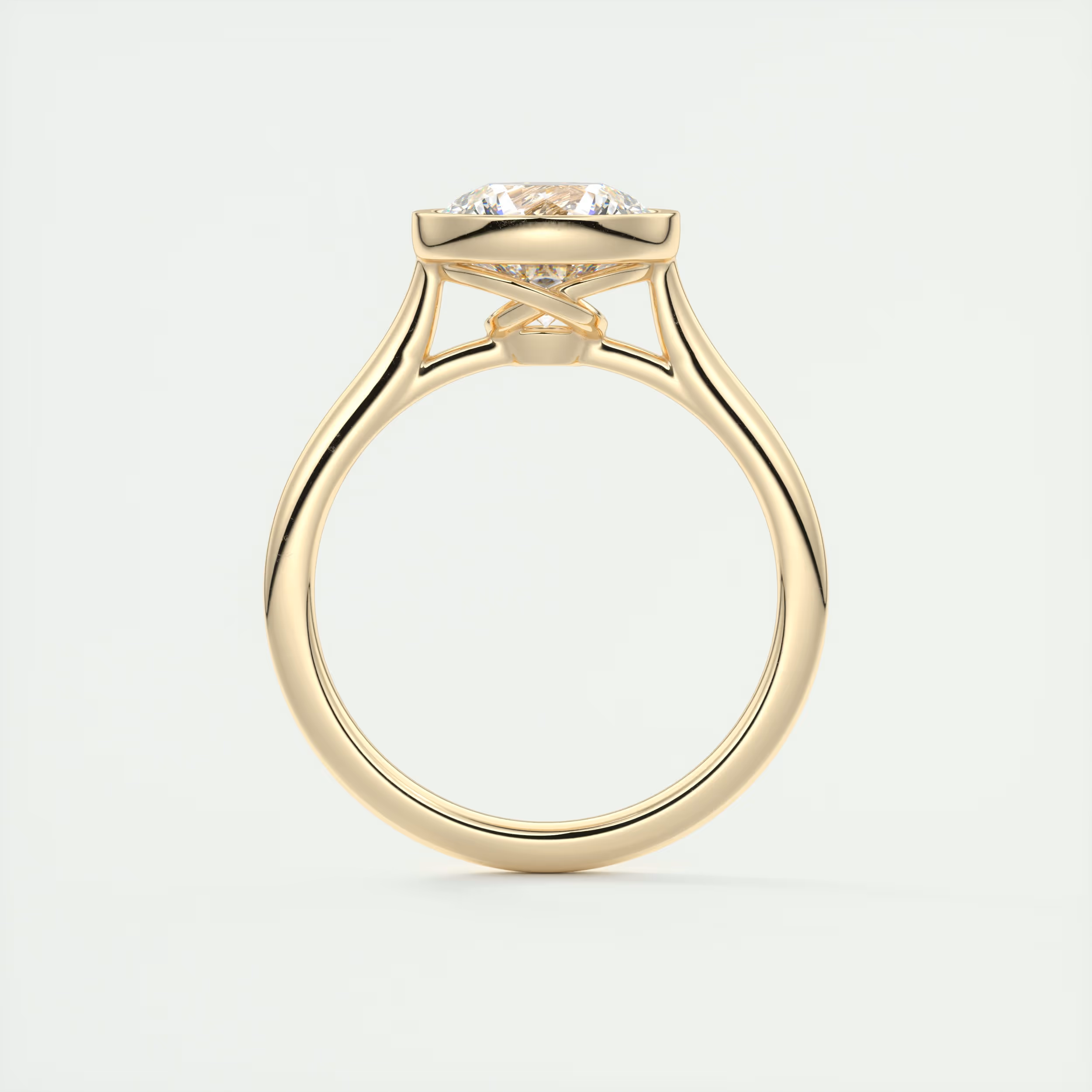 LunaGlow 2 Carat Round Diamond Ring