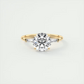 Brilliance 2 Carat Round-Cut Plunge Three-Stone Diamond Ring