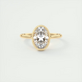 2 Carat Bezel Oval Solitaire