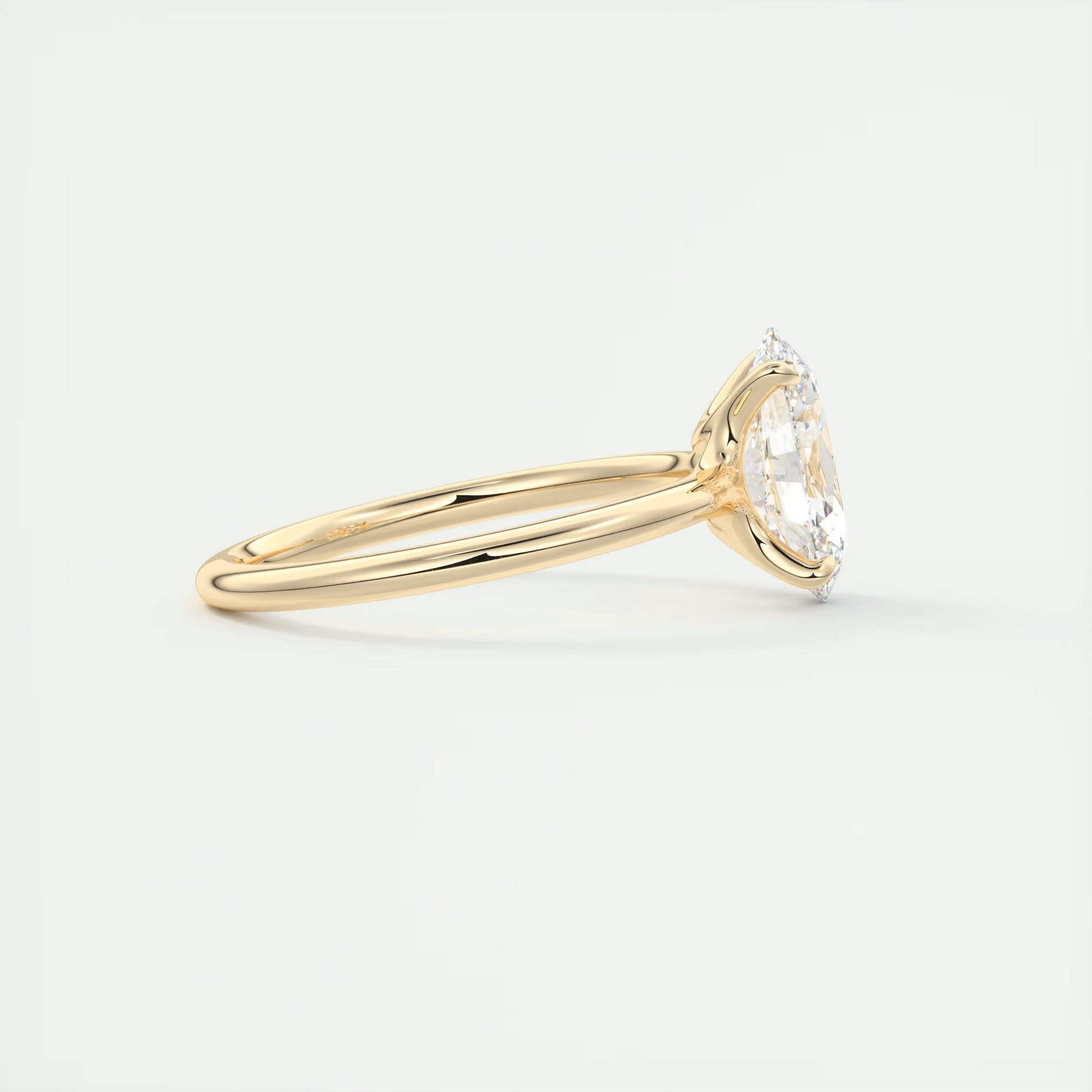 2 Carat Low Profile Oval Solitaire