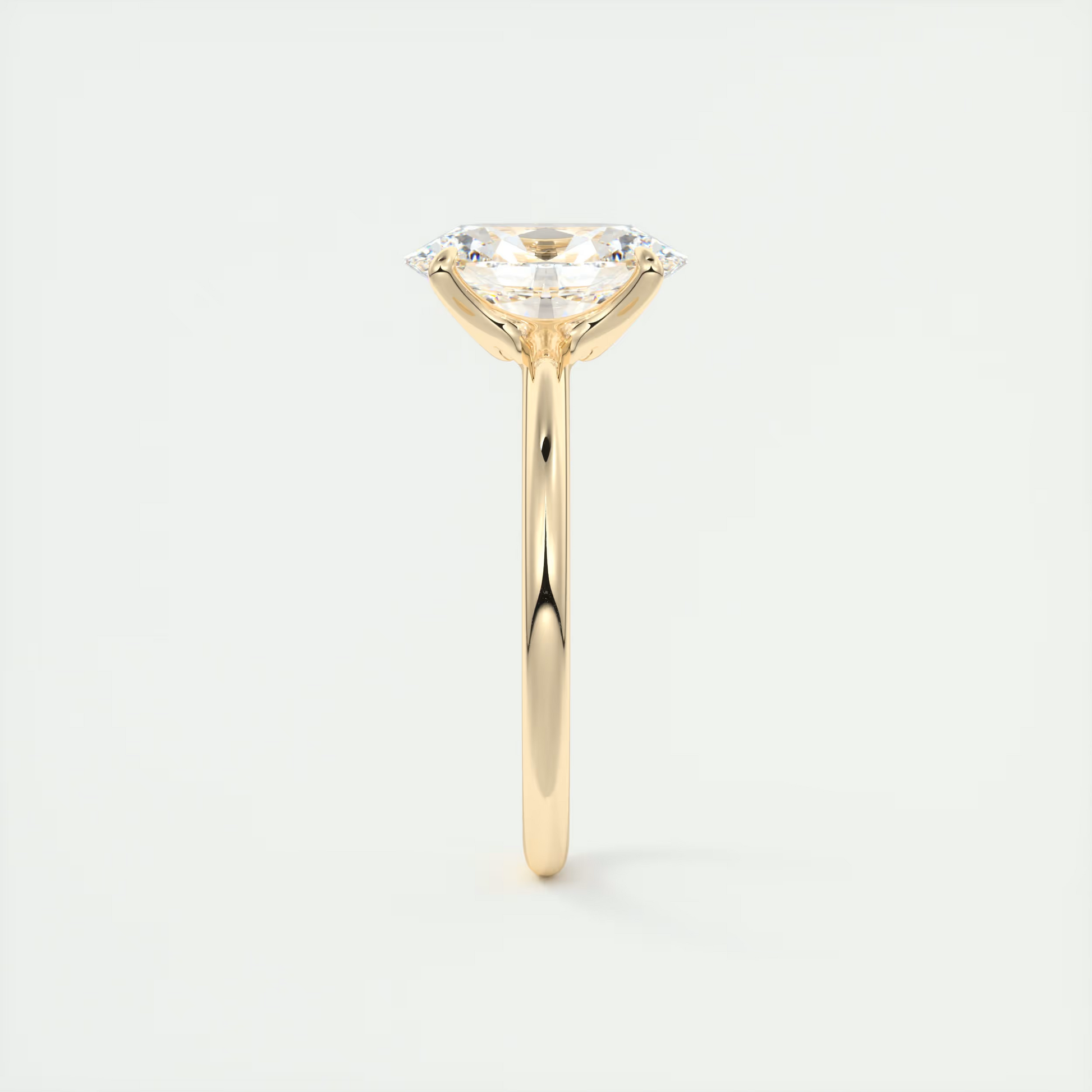 2 Carat Low Profile Oval Solitaire