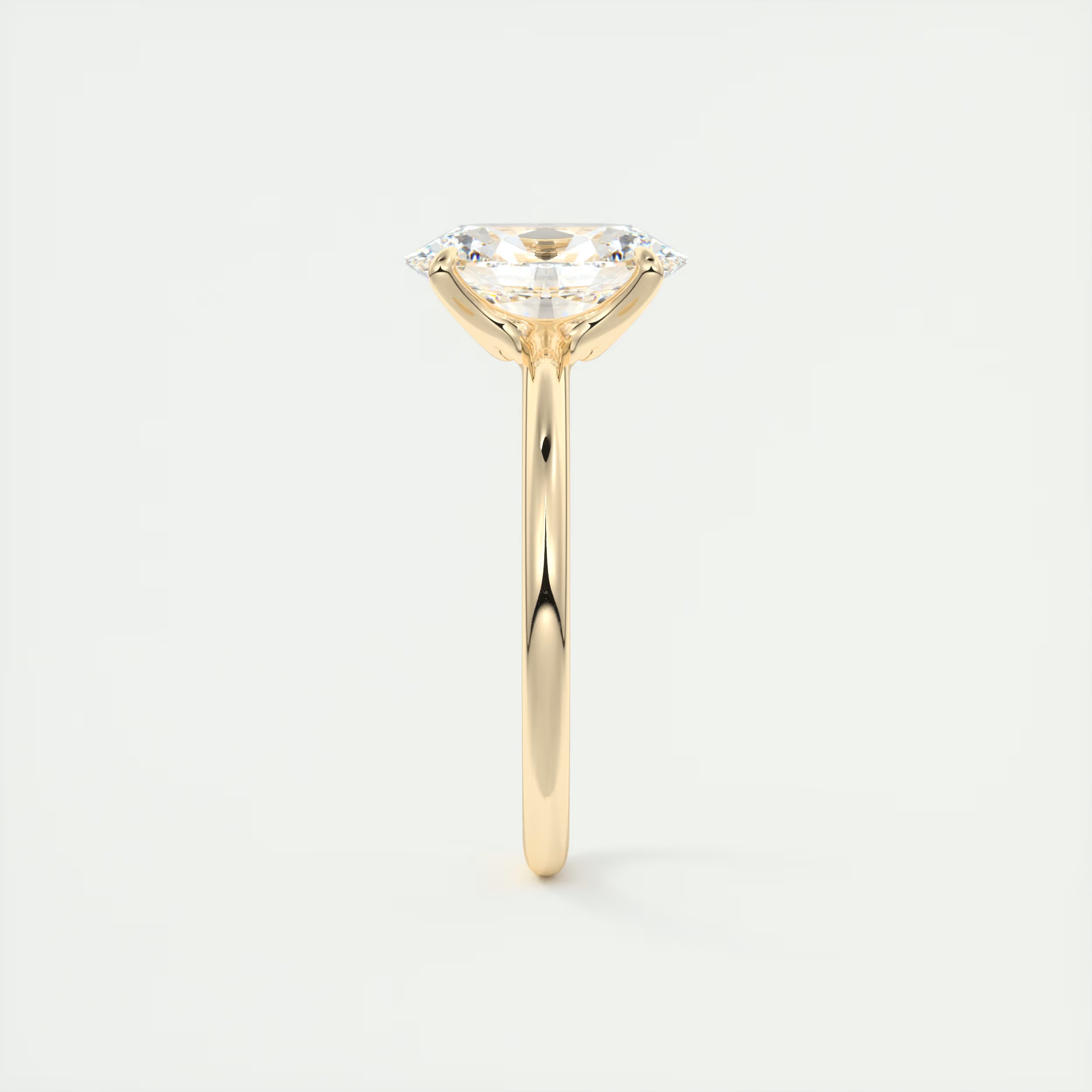 2 Carat Low Profile Oval Solitaire
