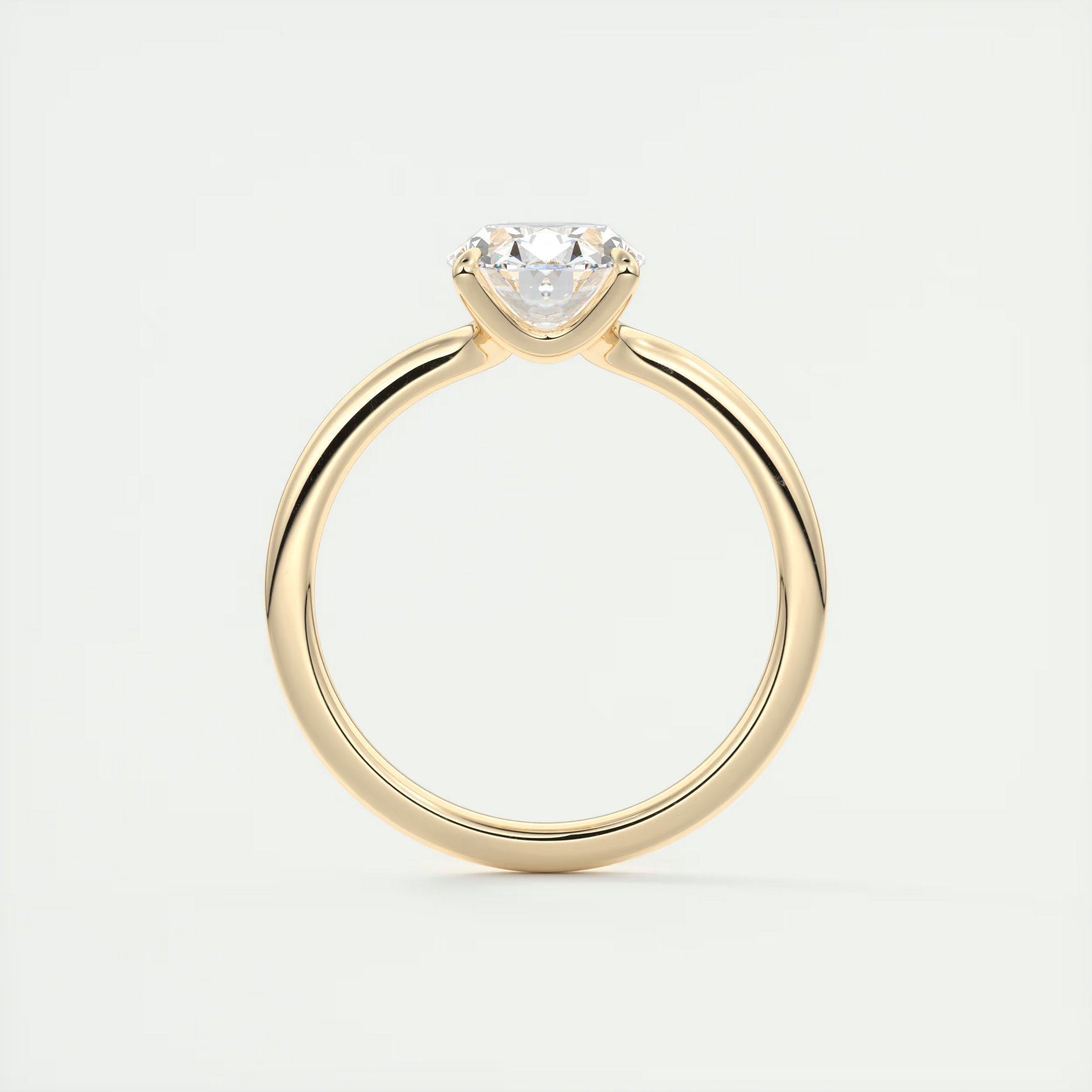 2 Carat Low Profile Oval Solitaire