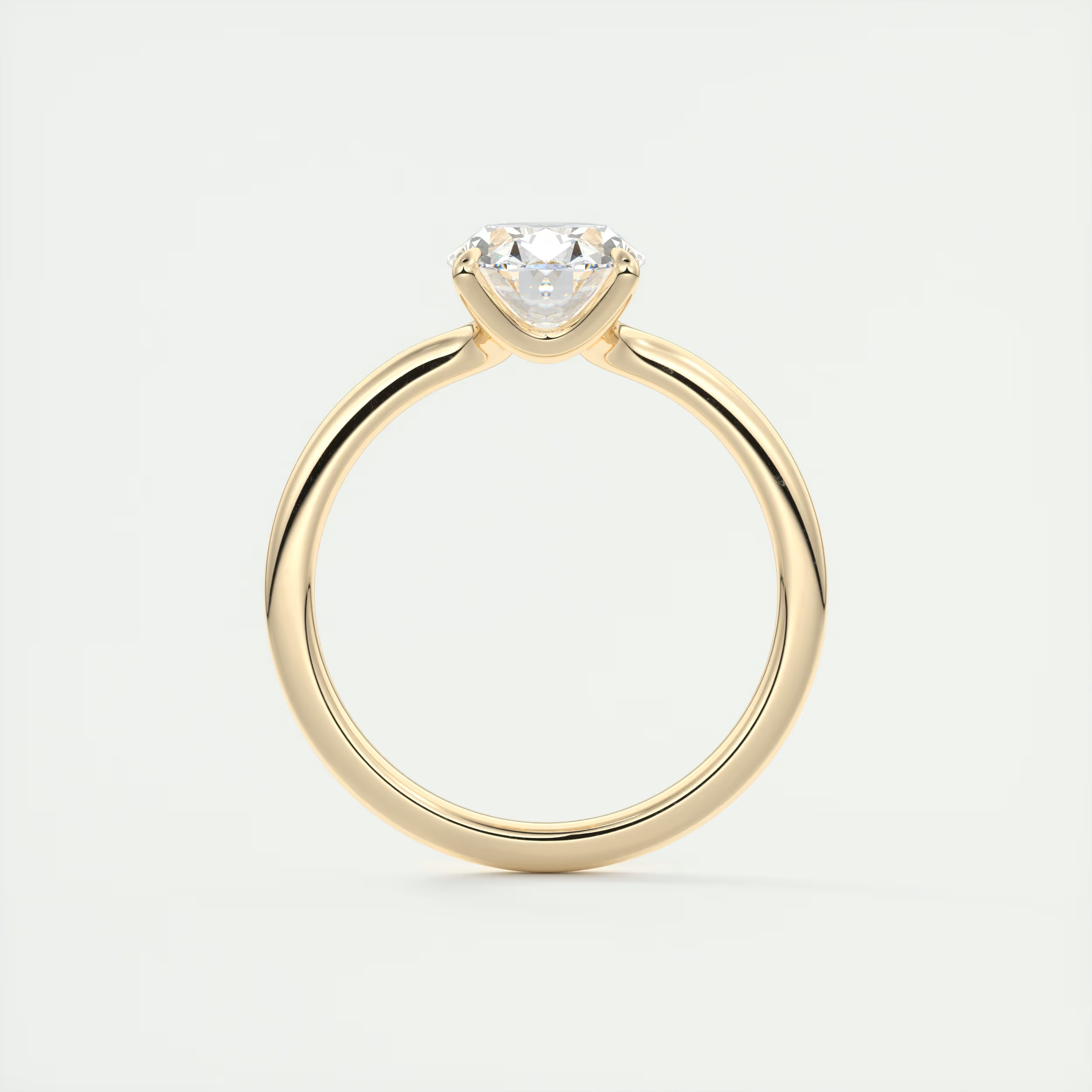 2 Carat Low Profile Oval Solitaire