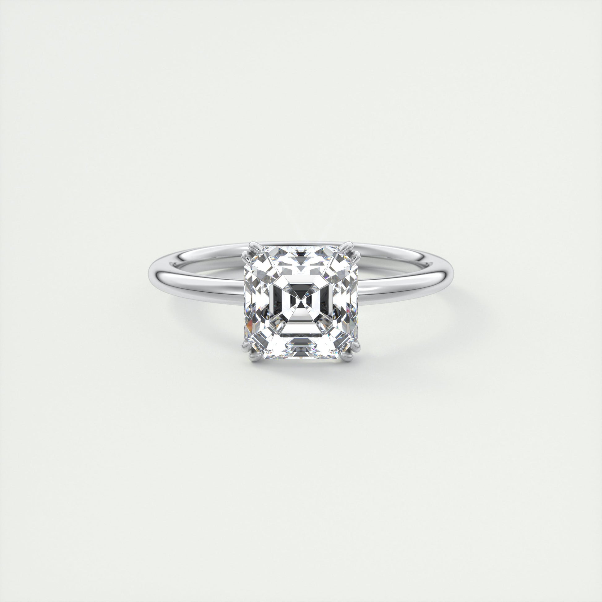 2 Carat Low Profile Asscher Solitaire