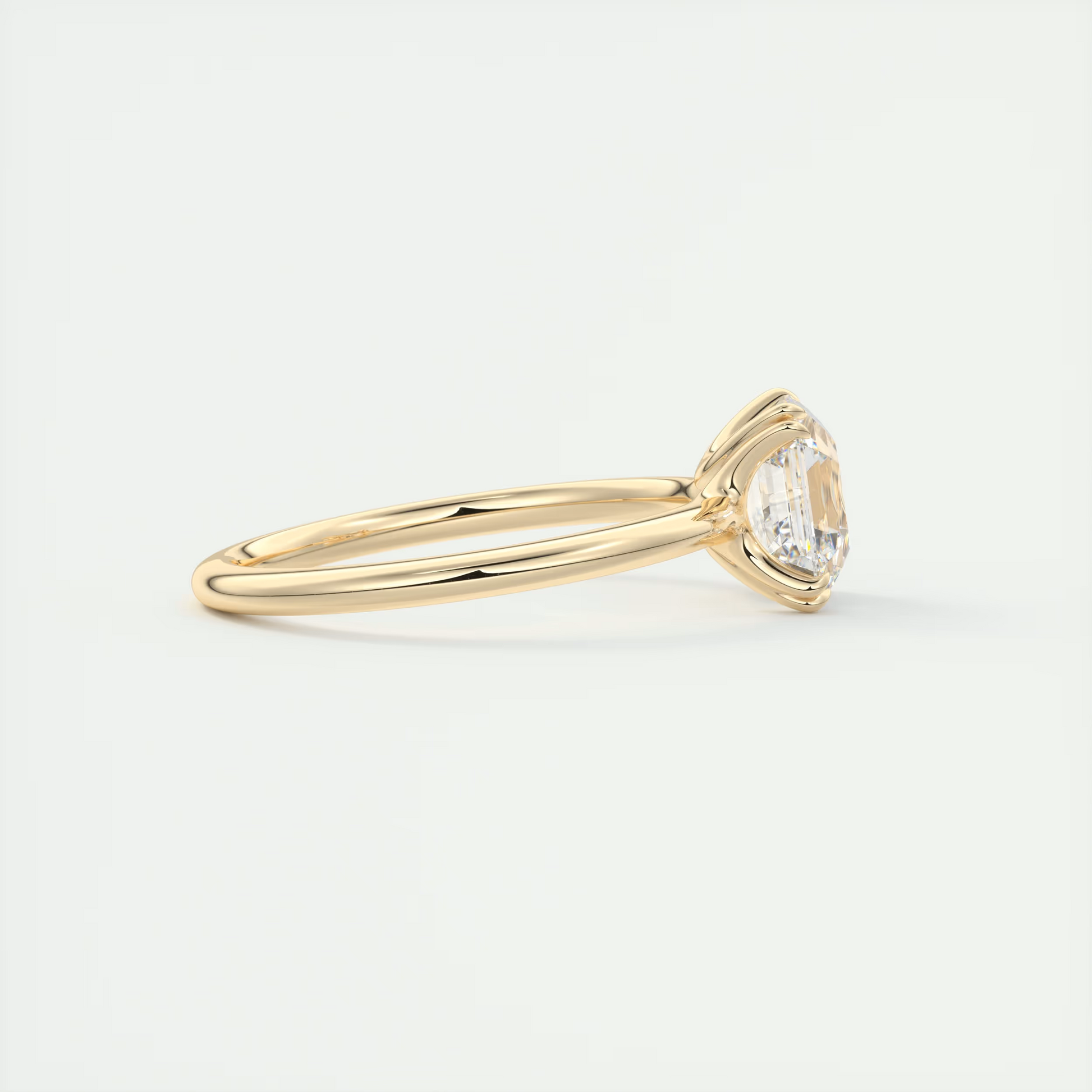 2 Carat Low Profile Asscher Solitaire