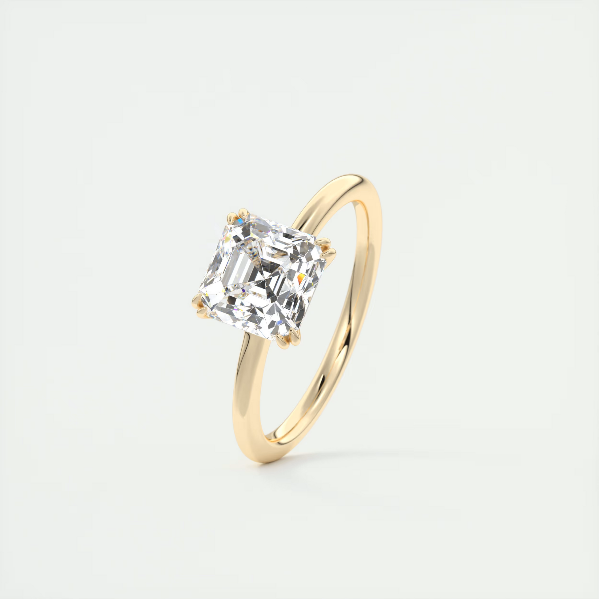 2 Carat Low Profile Asscher Solitaire