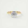 2 Carat Round Flush Stacking 1.8mm Solitaire