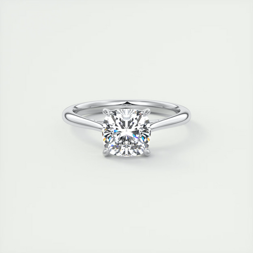 2 Carat Cushion Flush Stacking 1.8mm Solitaire
